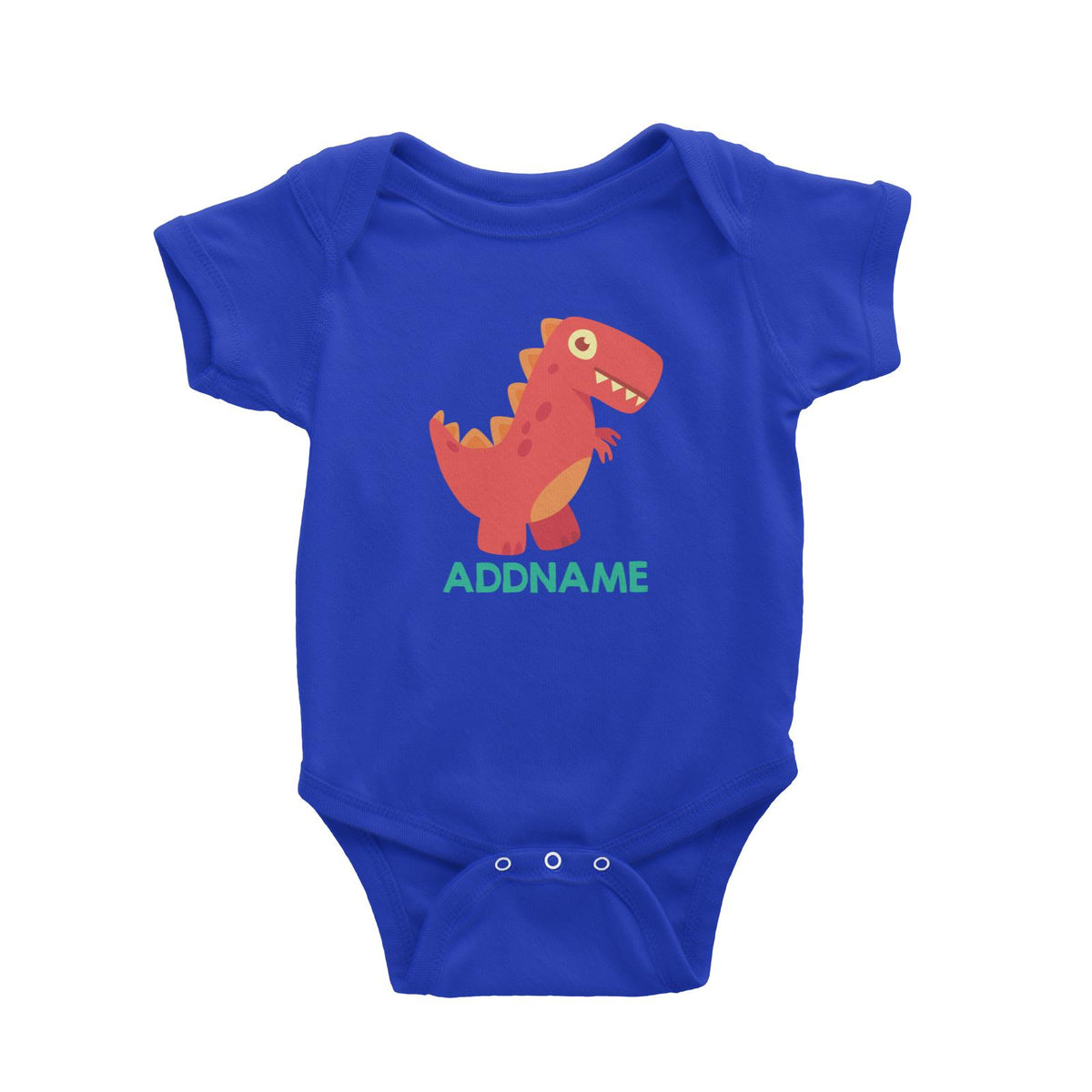 Cute T-Rex Dinosaur Personalizable Design Baby Romper