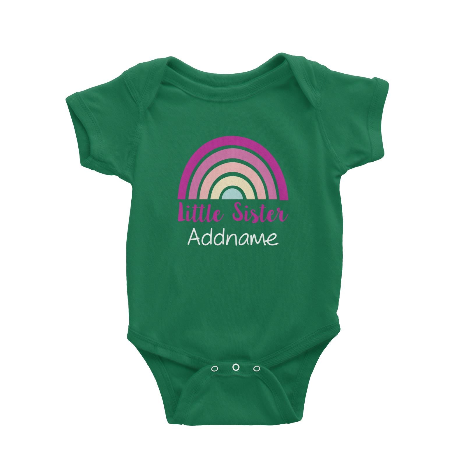 Colourful Rainbow Little Sister Baby Romper