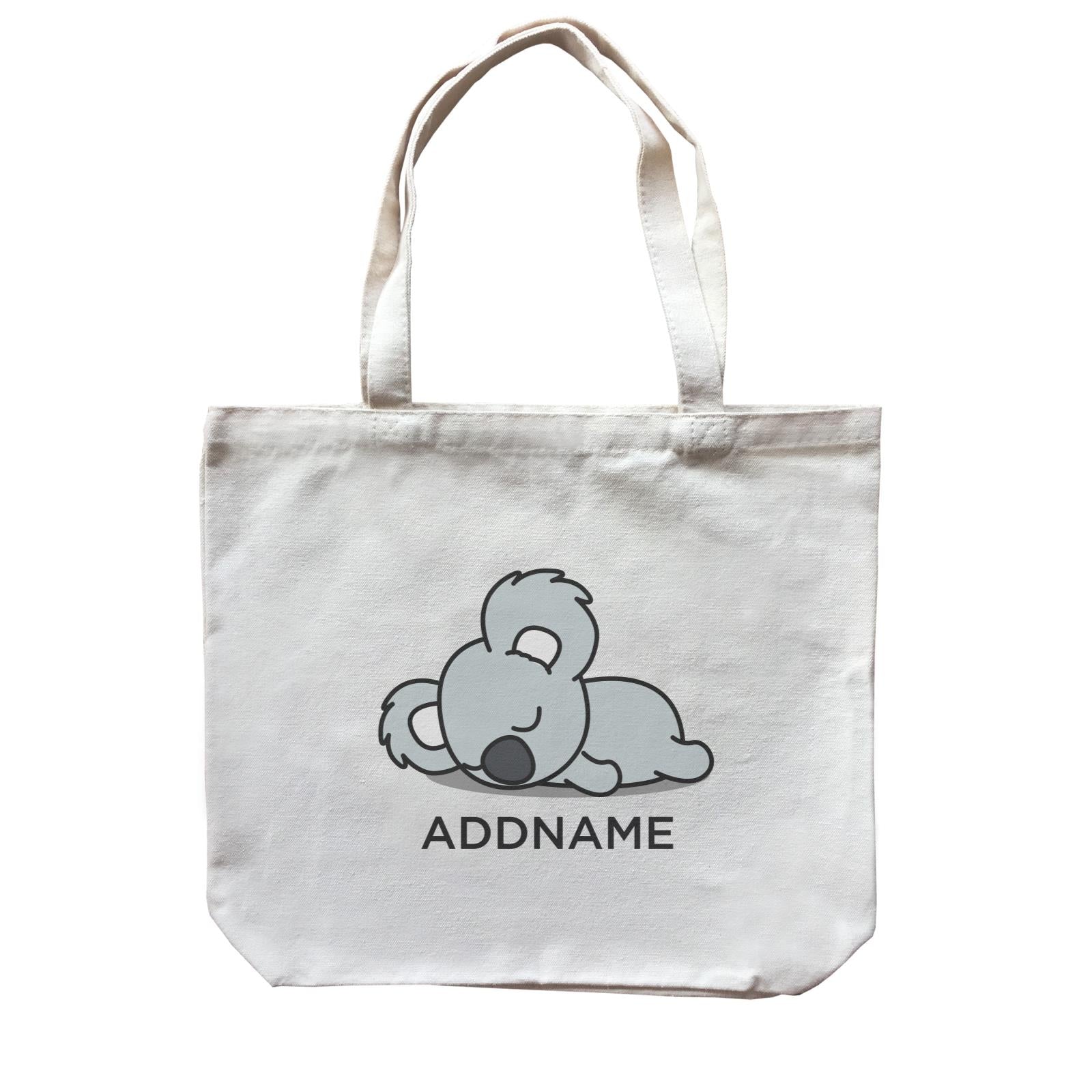 Lazy Koala Addname Canvas Bag