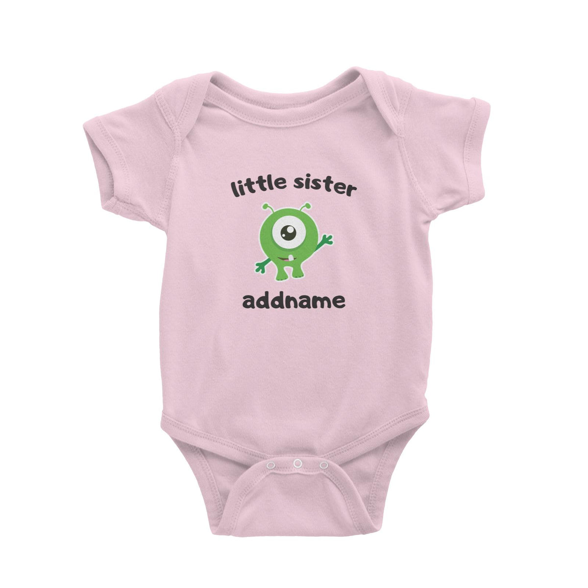 Cute Monster Little Sister Baby Romper
