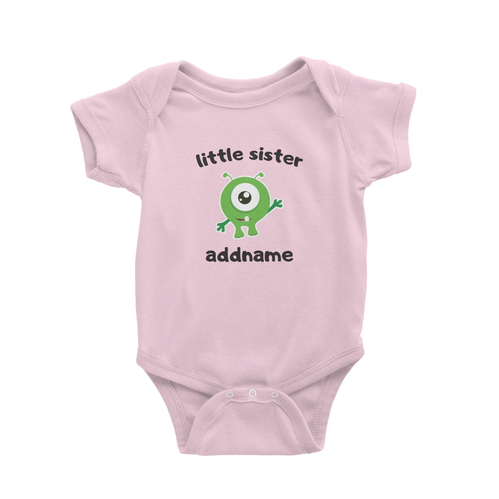 Cute Monster Little Sister Baby Romper