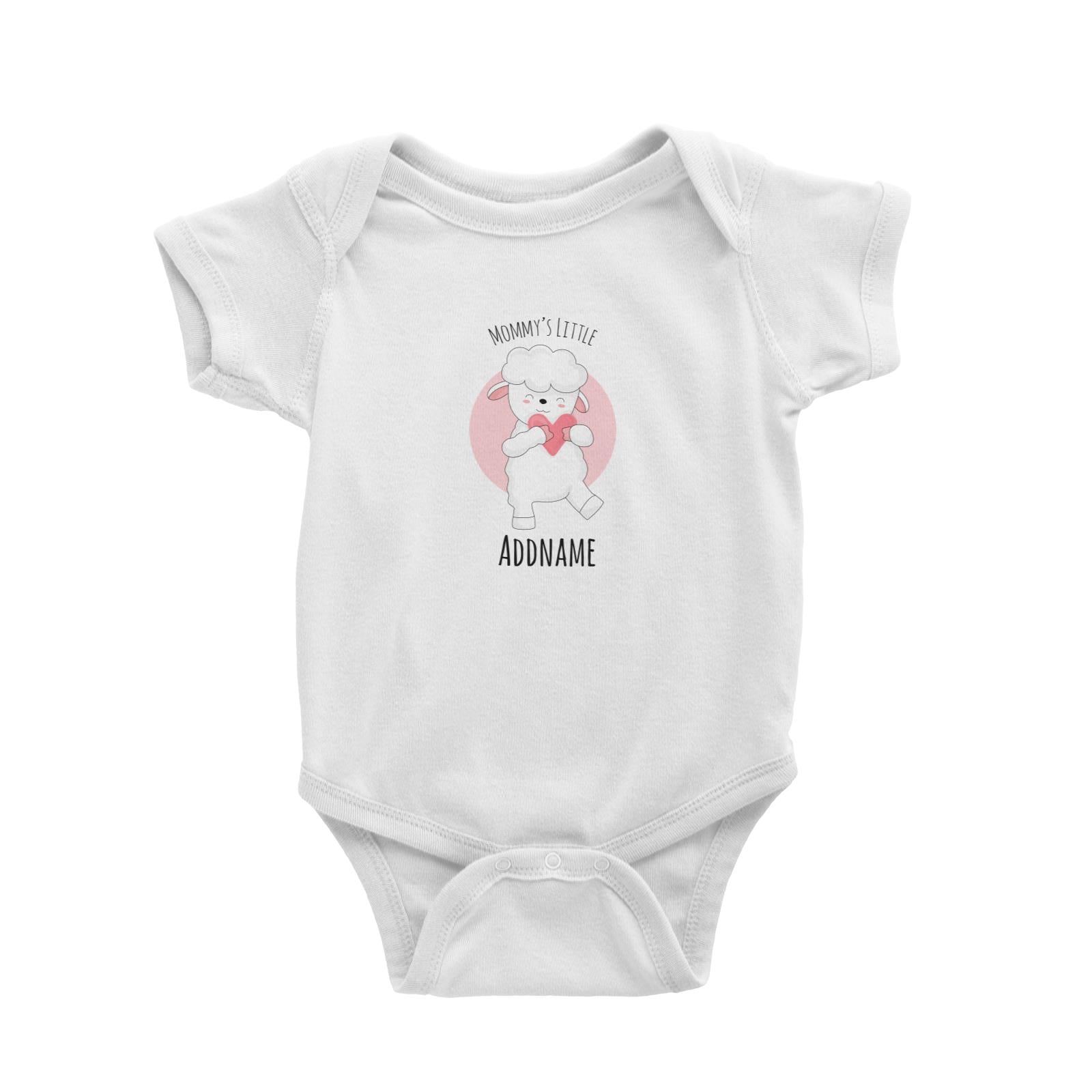 Sweet Animals Sketches Sheep Mommy's Little Addname Baby Romper