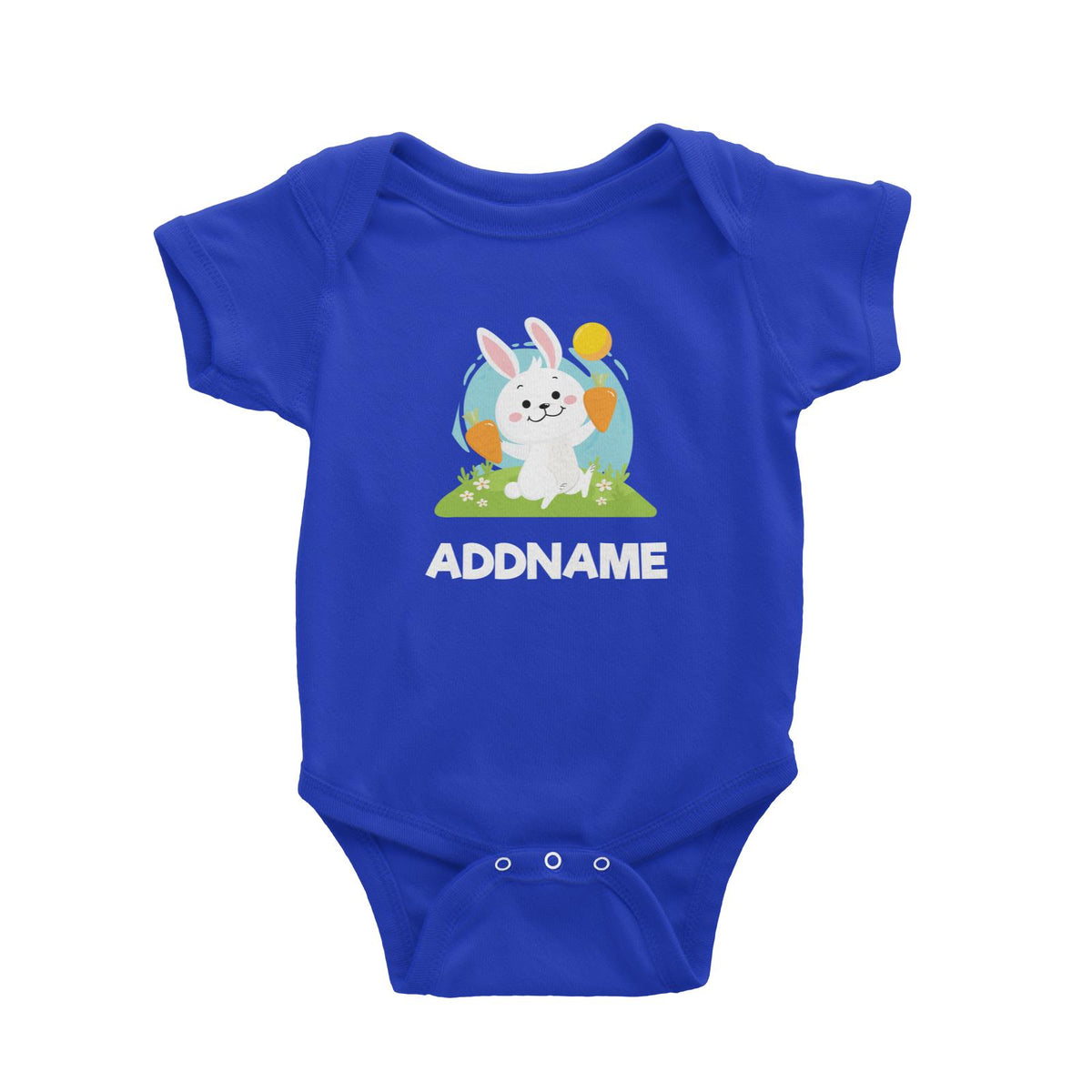 Greenery Rabbit  Baby Romper