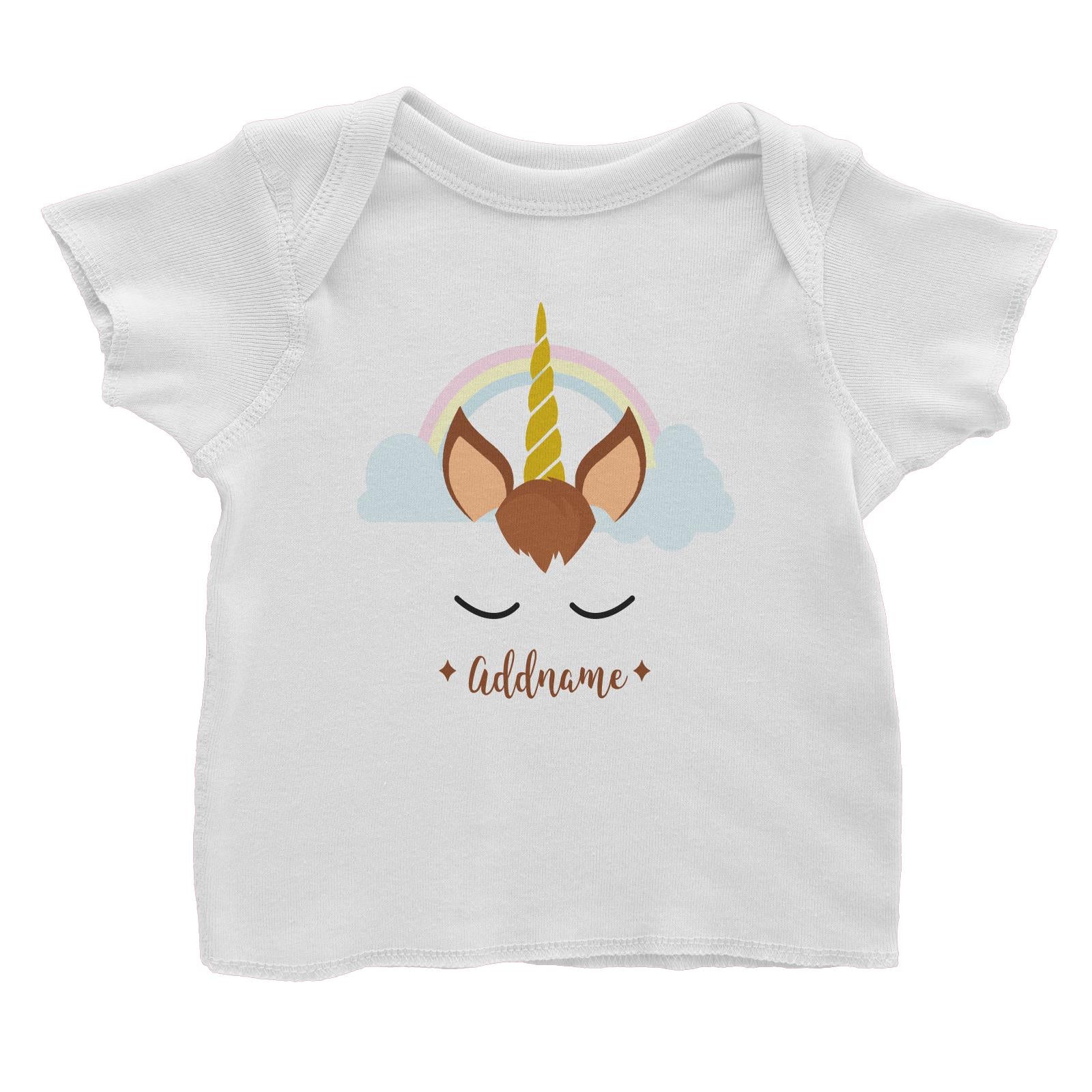 Unicorn Face Boy Addname Baby T-Shirt (FLASH DEAL)