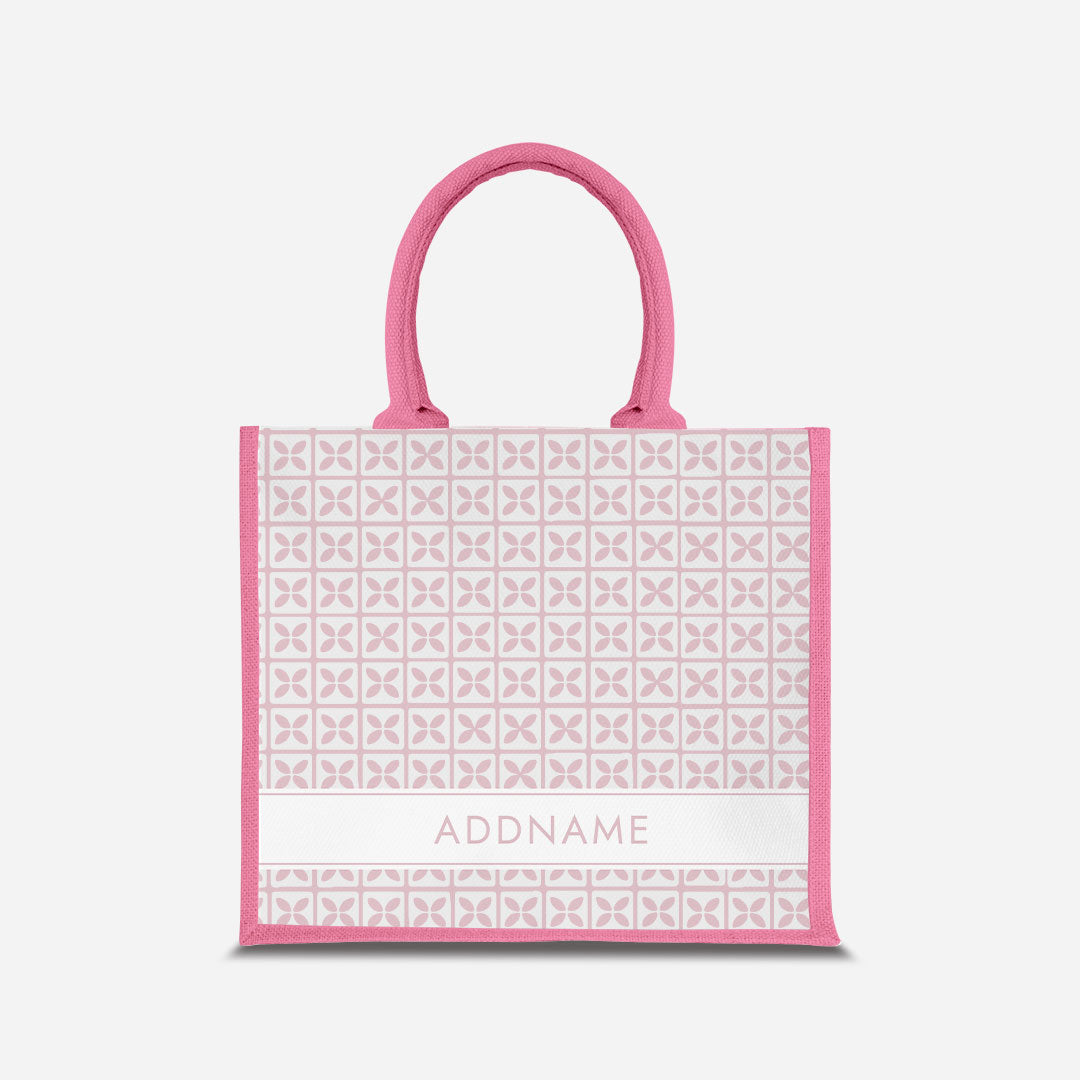 Kedah Rumaysa Jute Bag - Light Pink