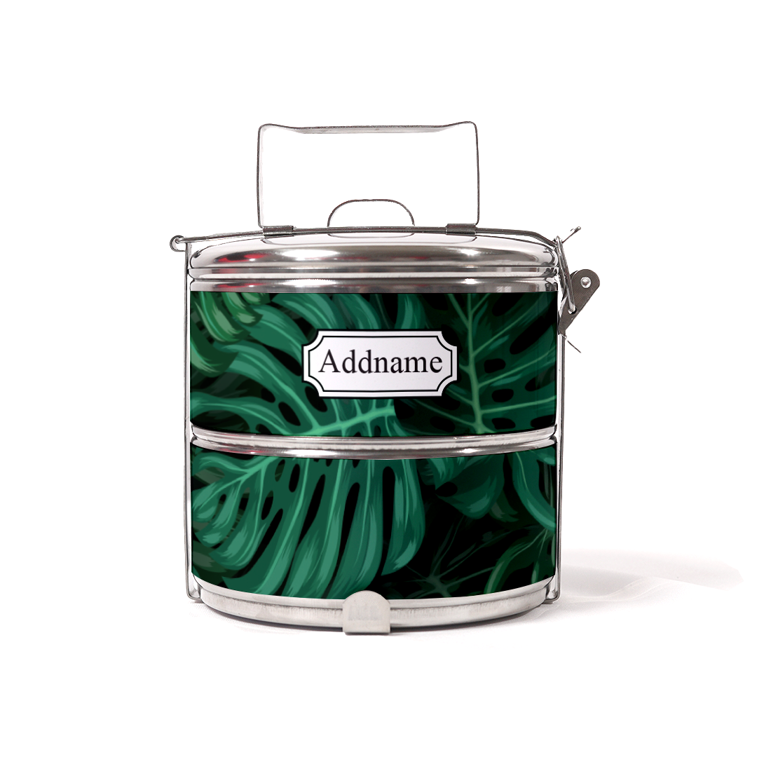 Monstera Two-Tier Tiffin Carrier