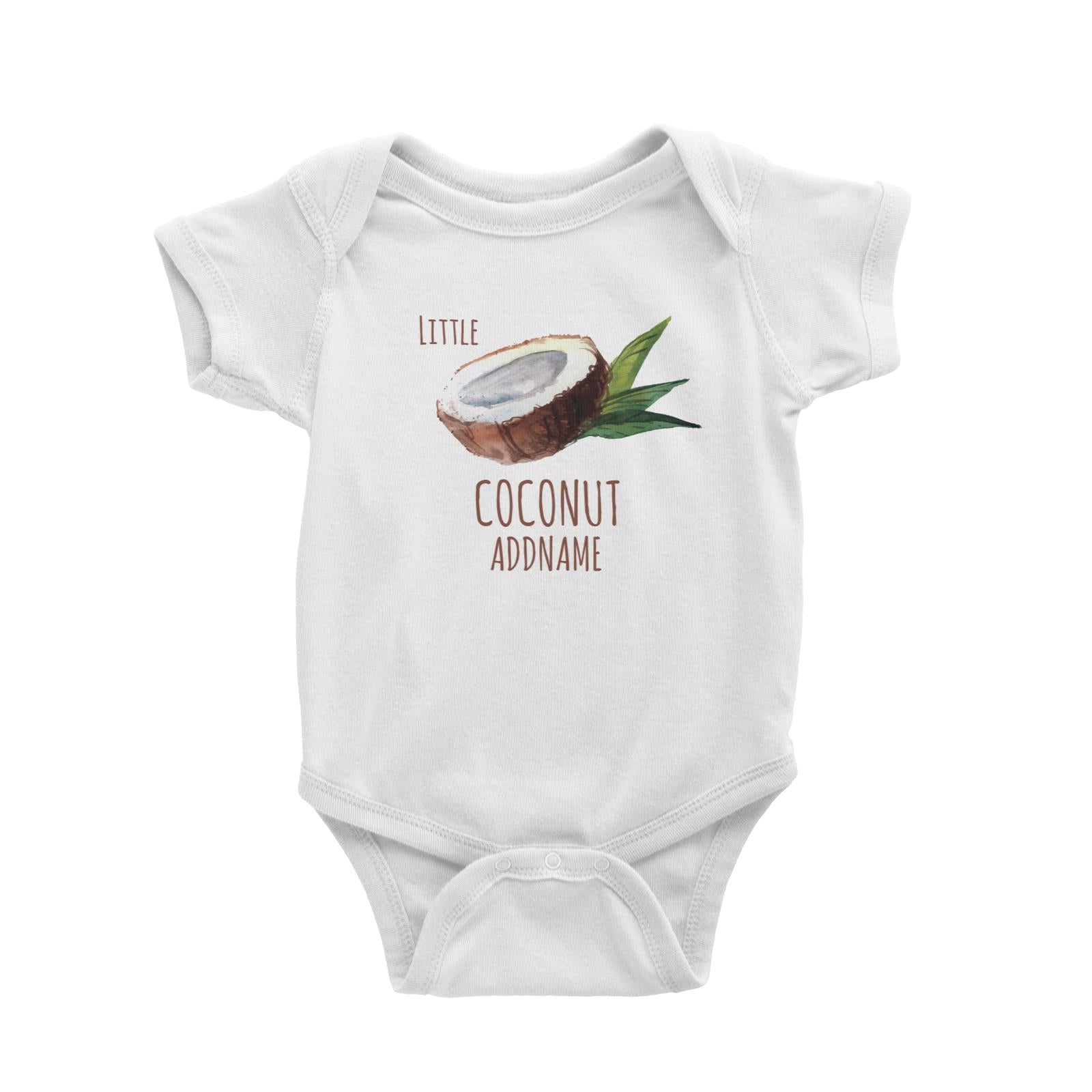 Little Coconut White Baby Romper