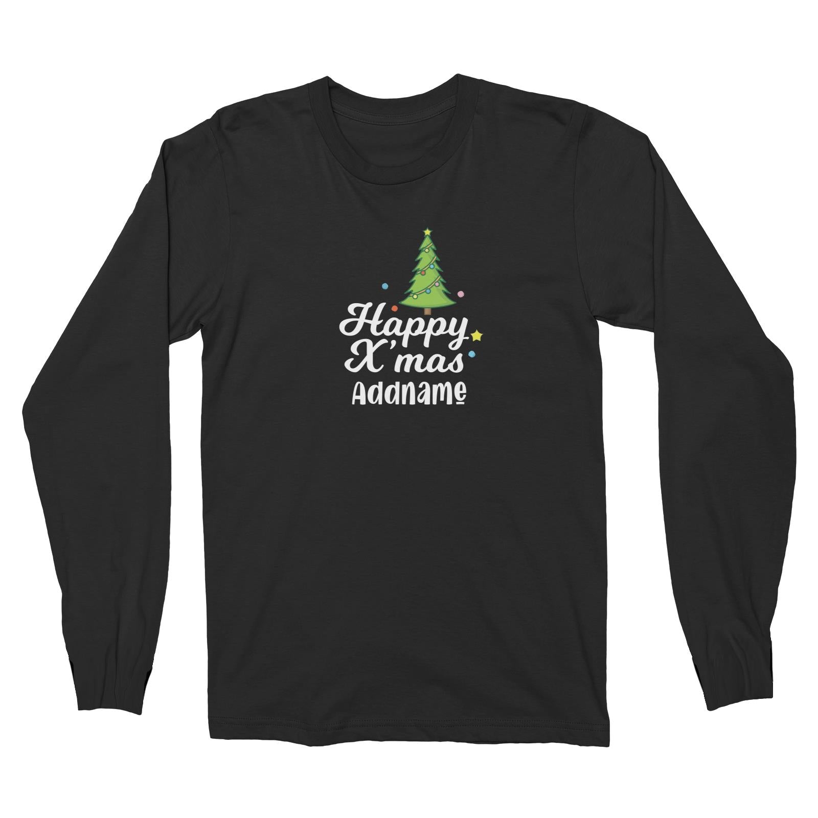 Christmas Series Christmas Tree Happy X'mas Long Sleeve Unisex T-Shirt