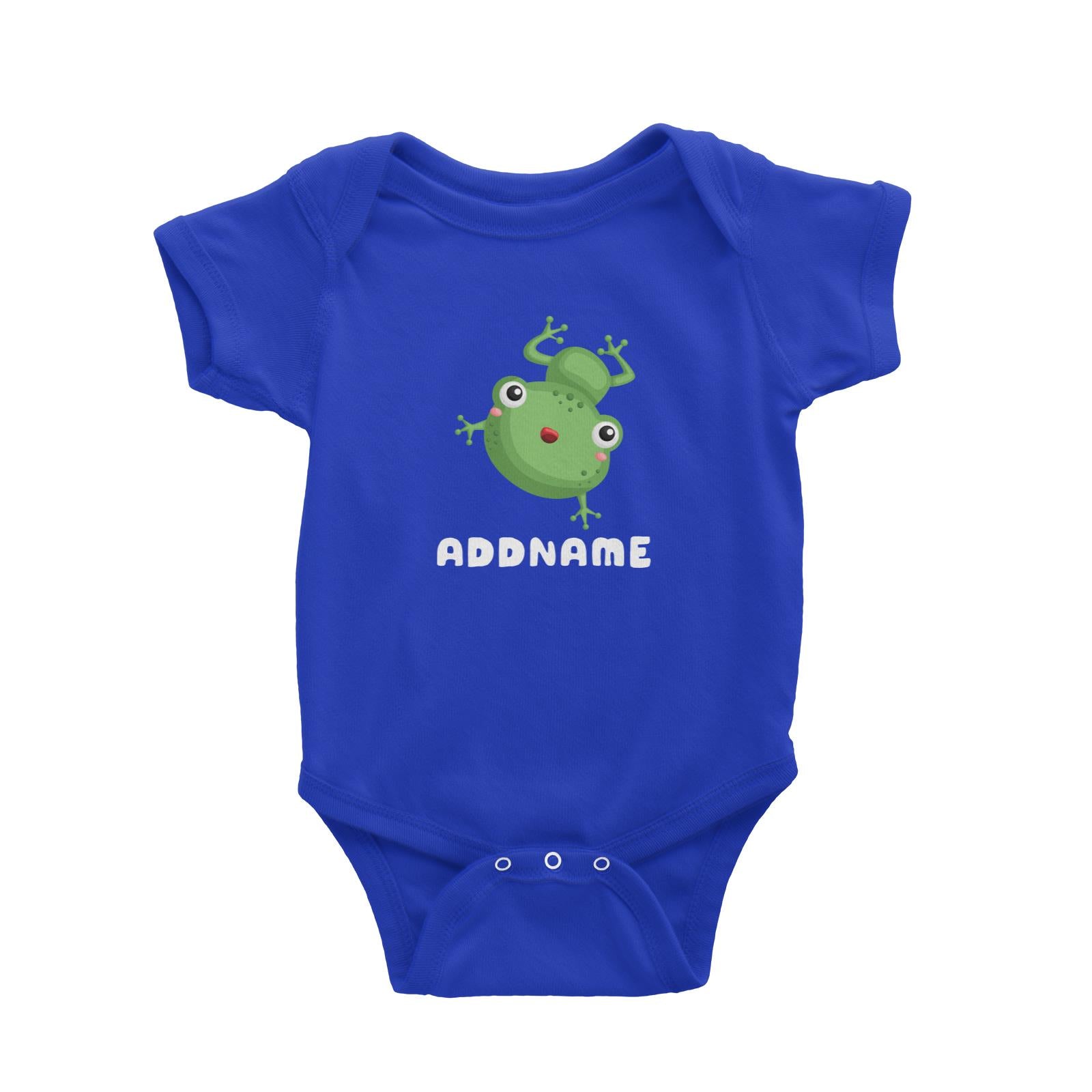 Birthday Frog Frog Happy Jumping Addname Baby Romper