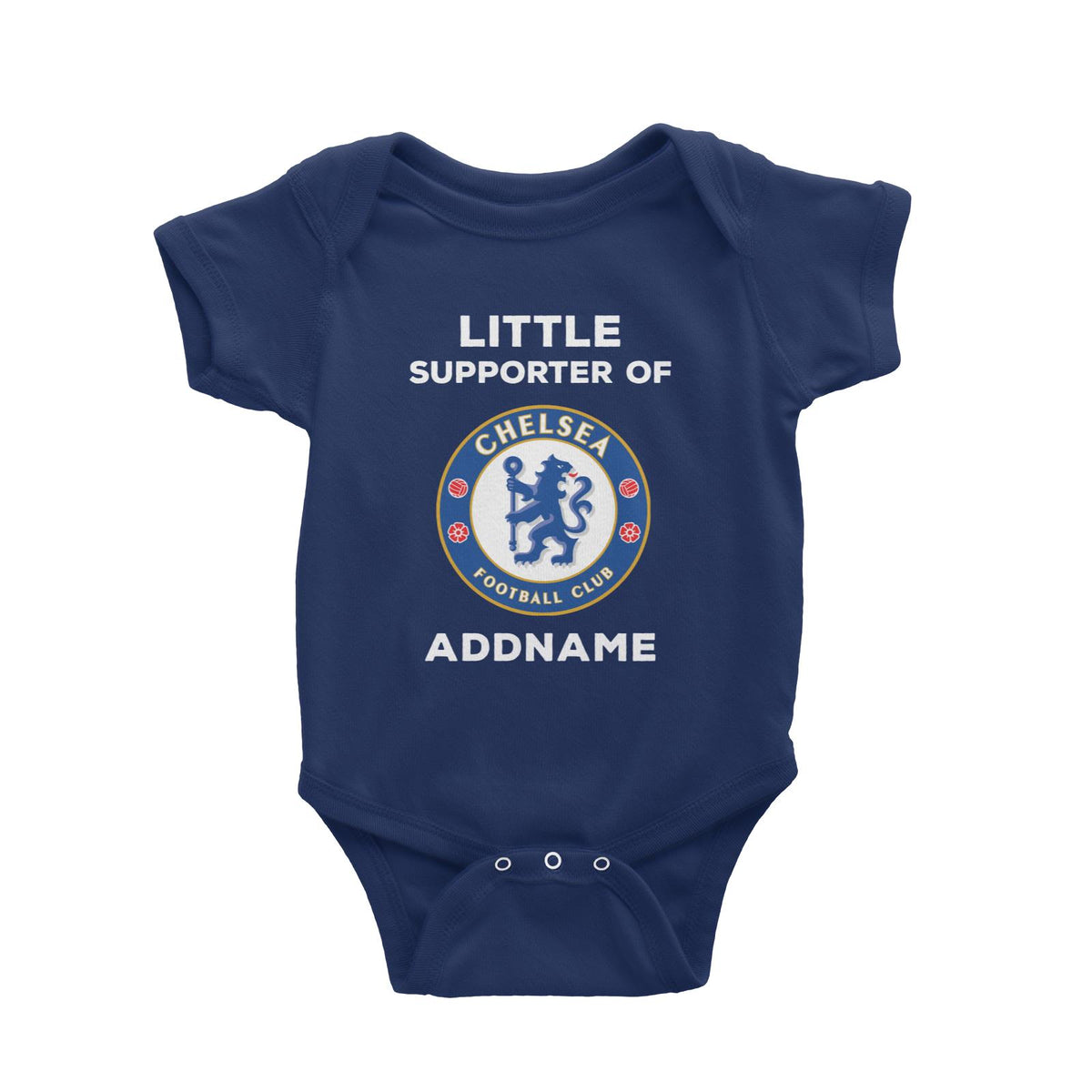 Chelsea FC Little Supporter Personalizable with Name Baby Romper