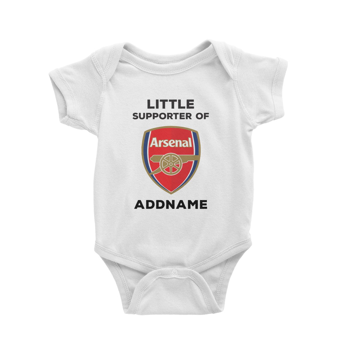 Arsenal FC Little Supporter Personalizable with Name Baby Romper