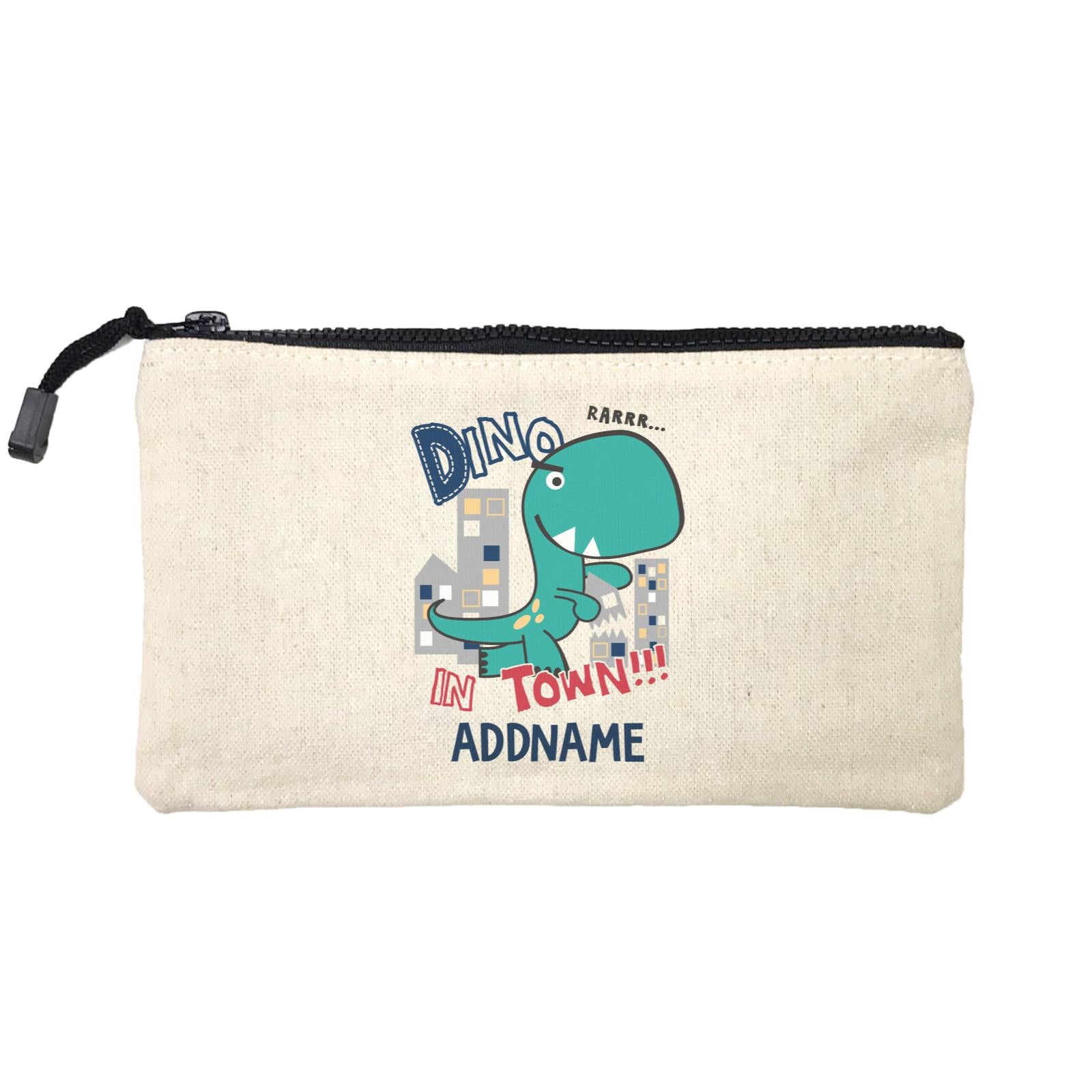 Cool Vibrant Series Dino In Town Addname Mini Accessories Stationery Pouch