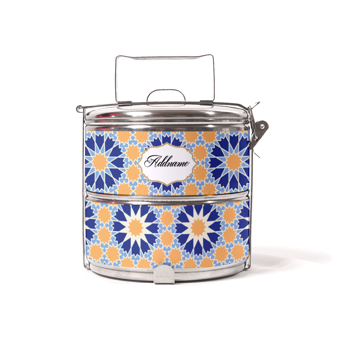 Moroccan Aegean Two Tier Tiffin Carrier