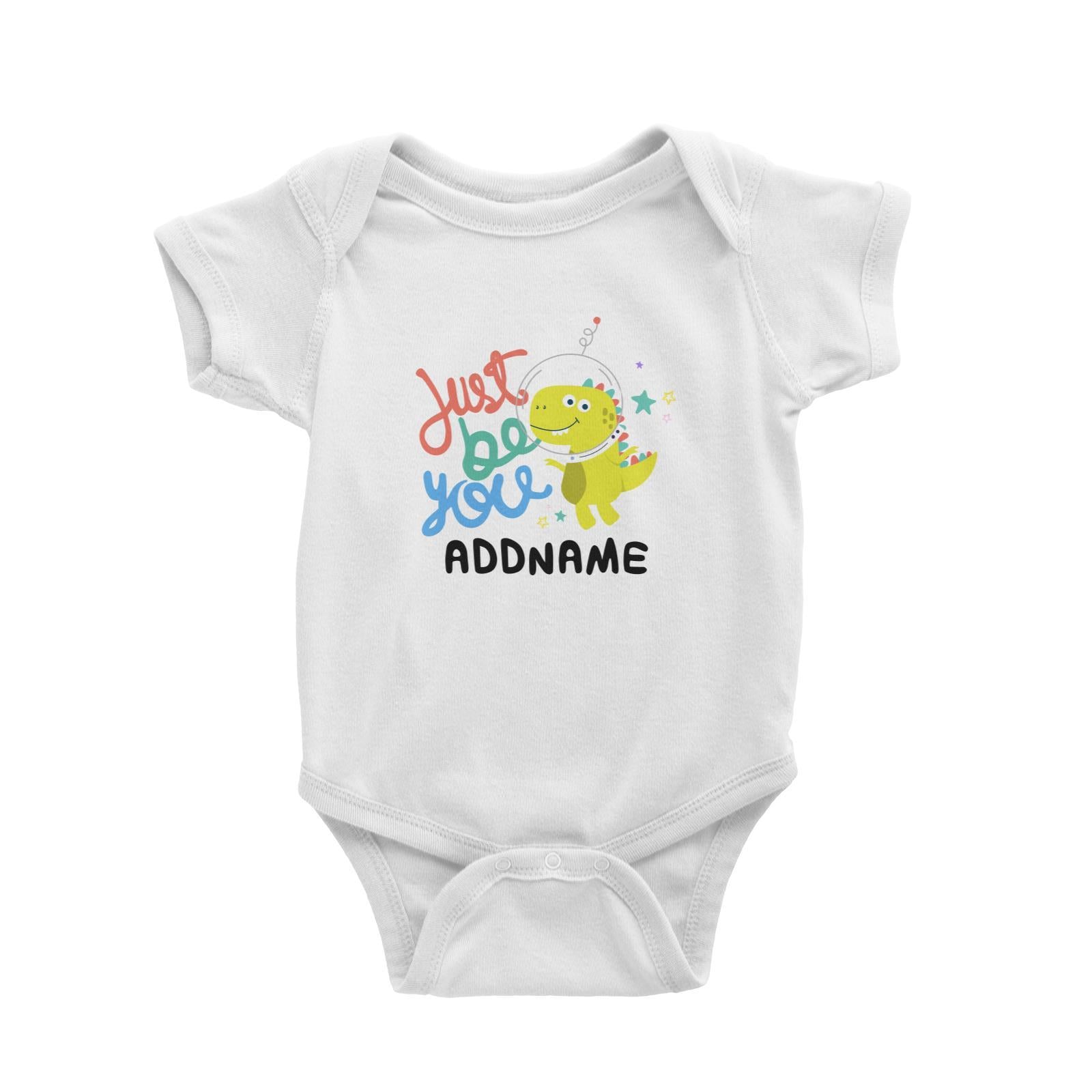 Children's Day Gift Series Just Be You Space Dinosaur Addname Baby Romper