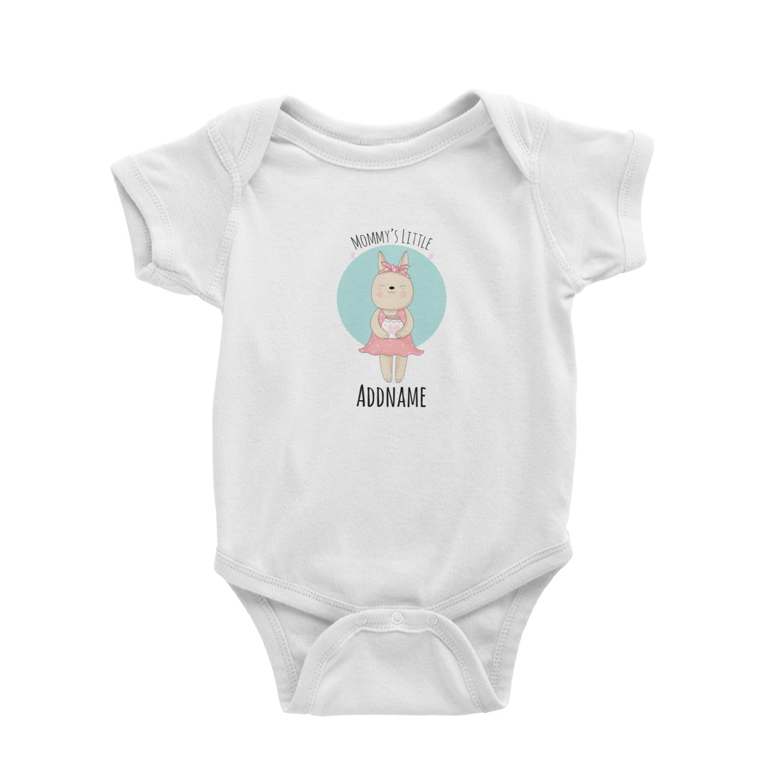 Sweet Animals Sketches Mommy's Little Bunny Addname Baby Romper