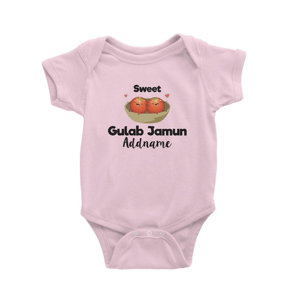 Sweet Gulab Jamun Addname Baby Romper