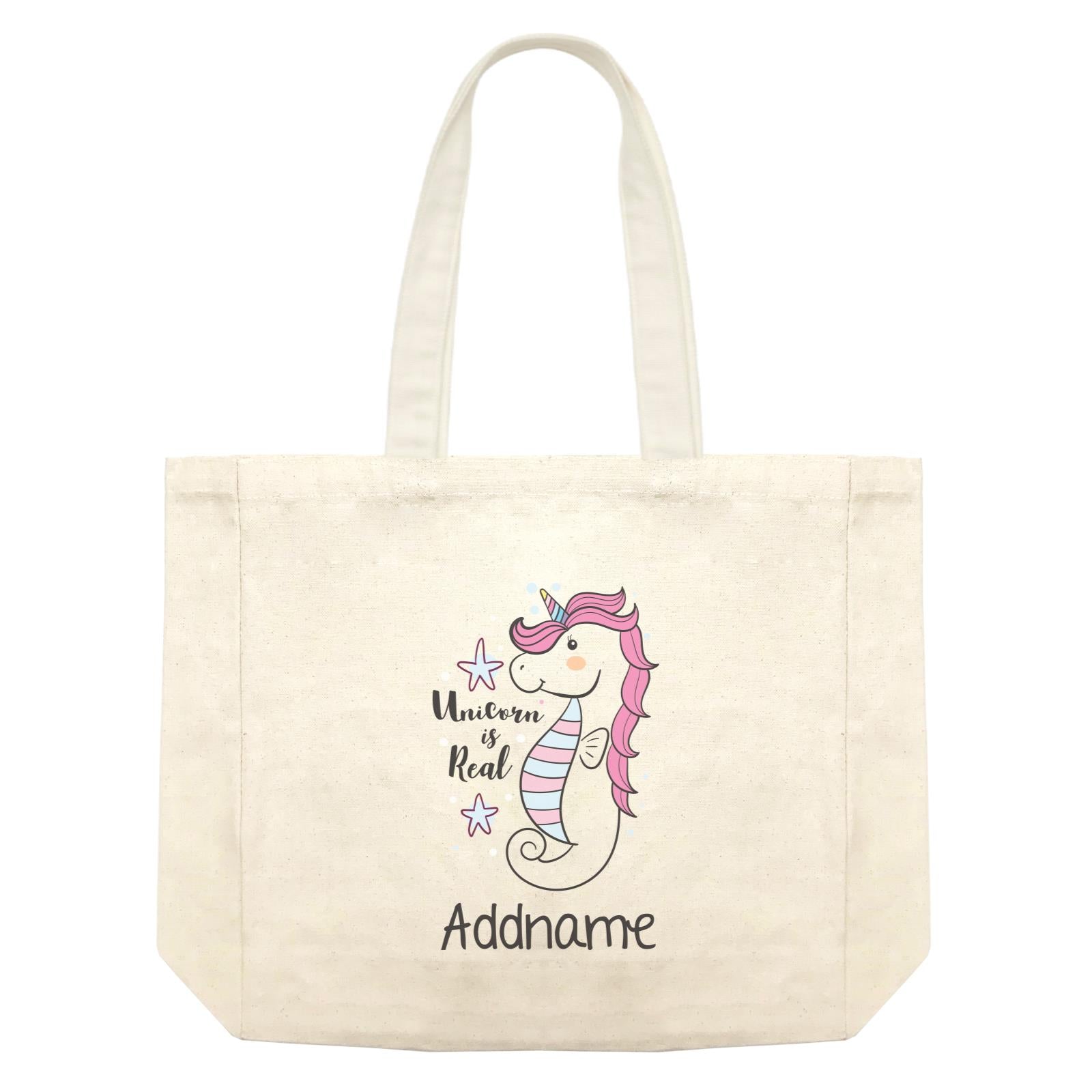 Cool Cute Unicorn Unicorn Is Real Unicorn Seahorse Addname Shopping Bag