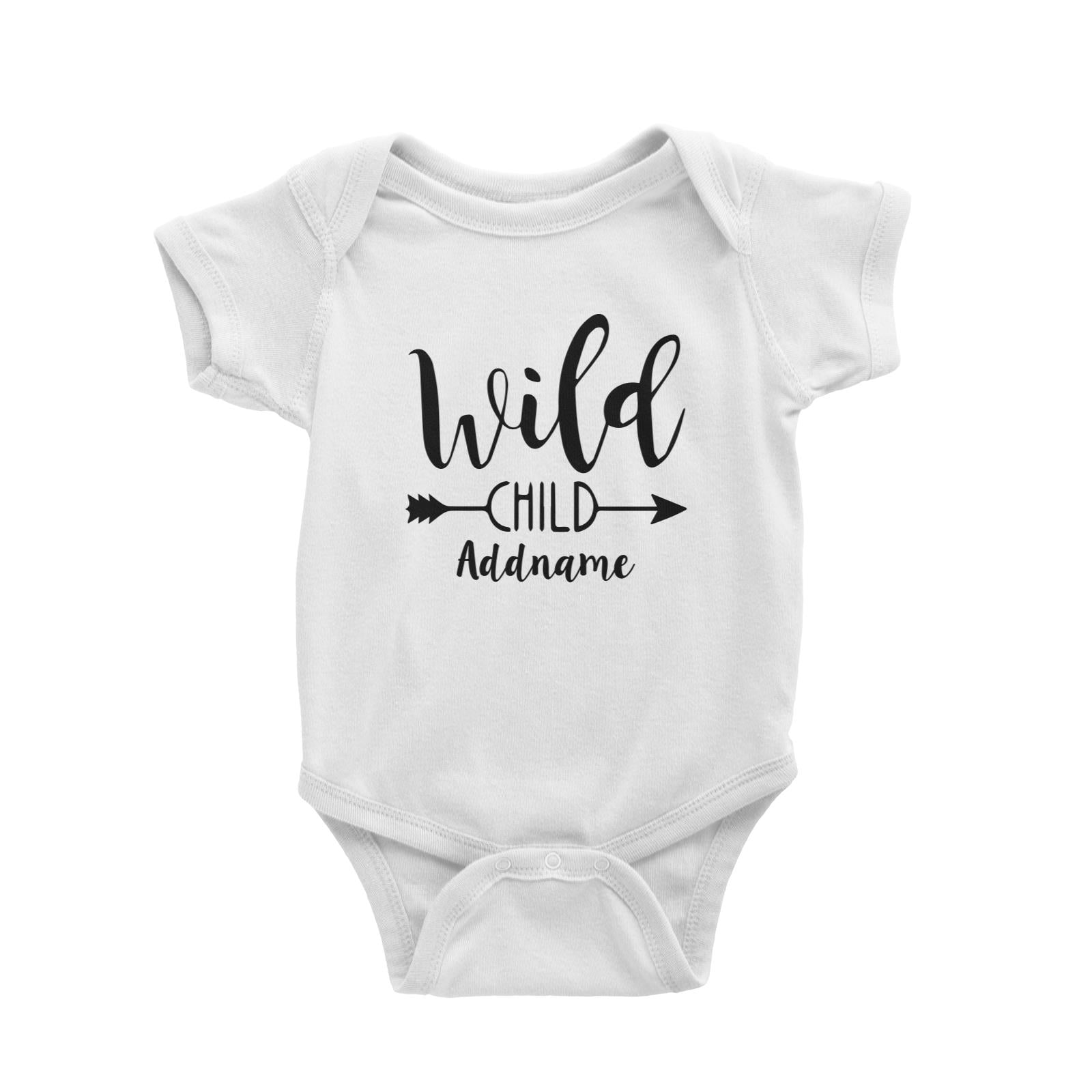 Wild Child White Baby Romper