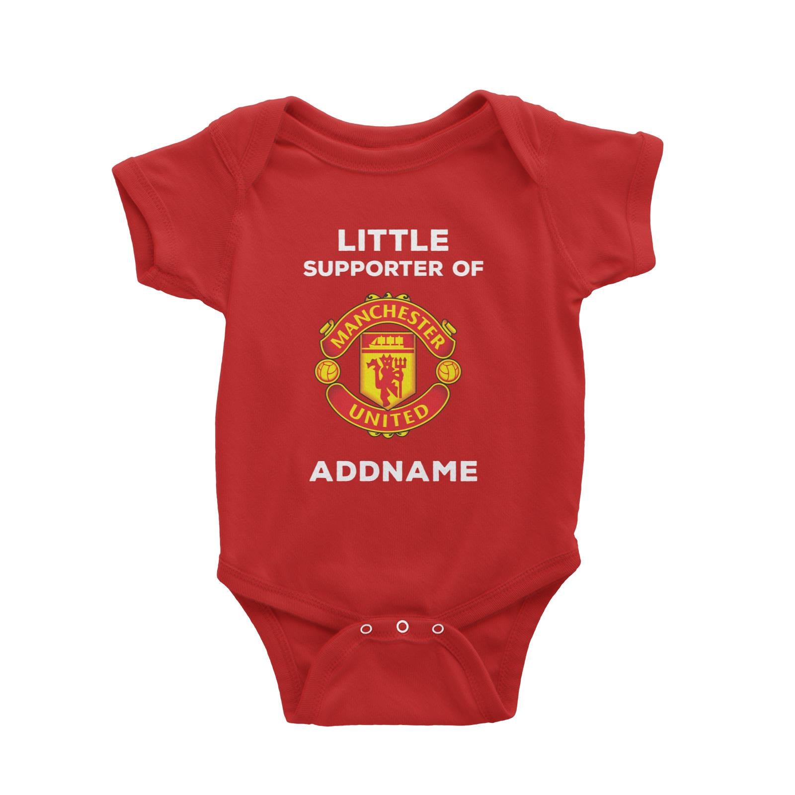 Manchester United FC Little Supporter Personalizable with Name Baby Romper