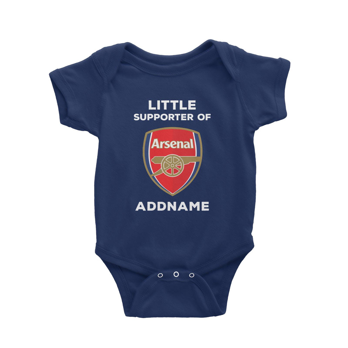 Arsenal FC Little Supporter Personalizable with Name Baby Romper