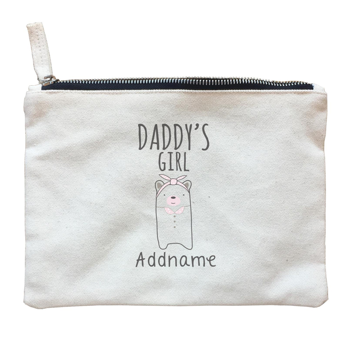 Cute Animals and Friends Series 2 Bear Daddy's Girl Addname Zipper Pouch