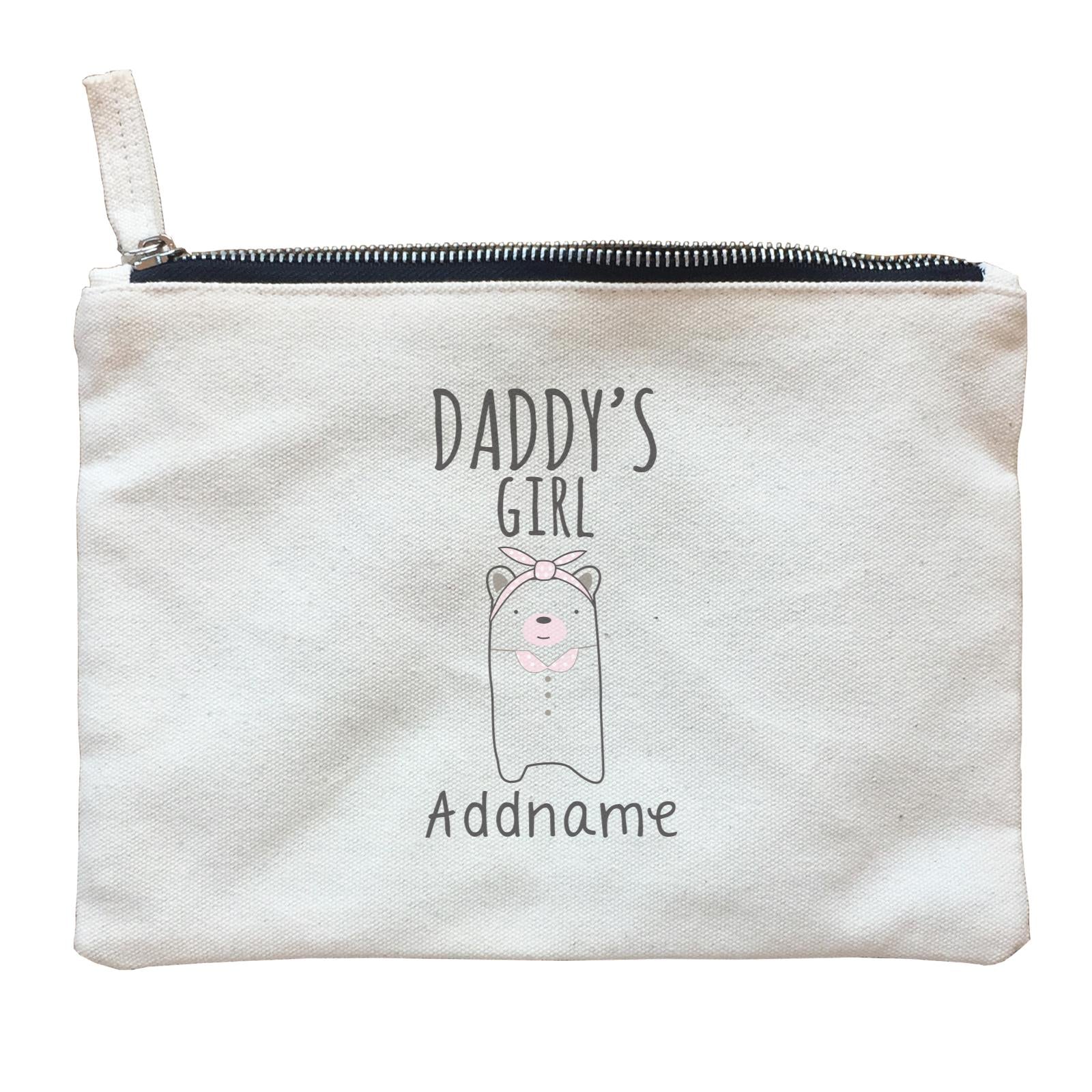 Cute Animals and Friends Series 2 Bear Daddy's Girl Addname Zipper Pouch