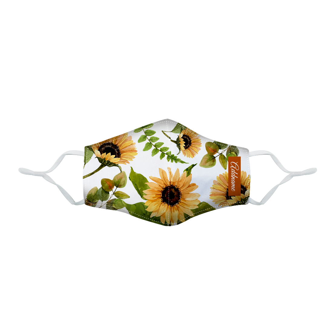 Sunflower Fitted Fabric Mask