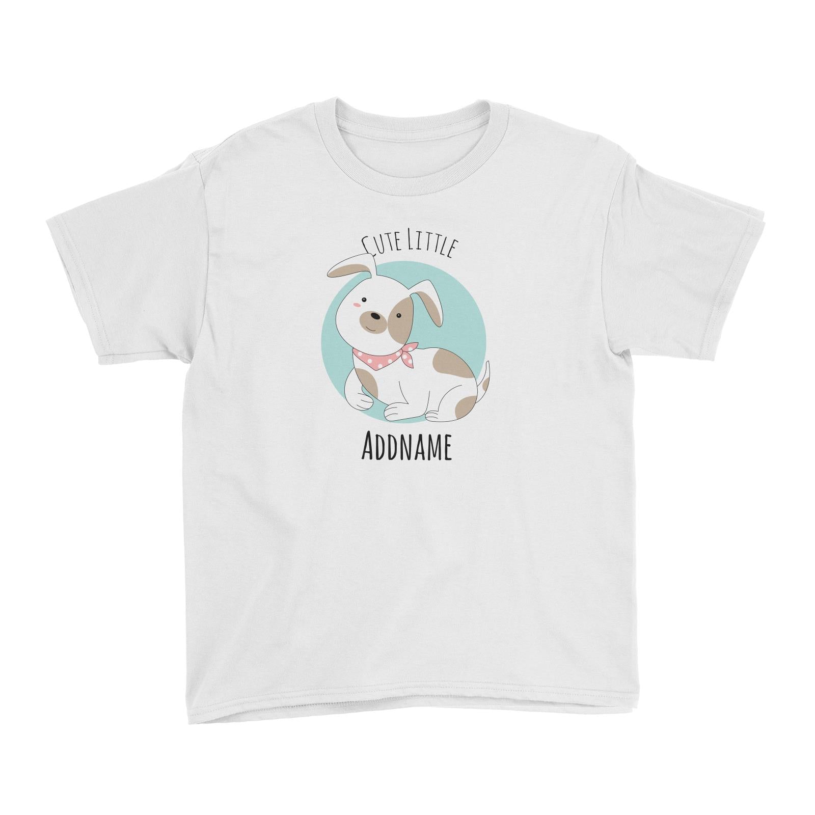 Sweet Animals Sketches Dog Cute Little Addname Kid's T-Shirt