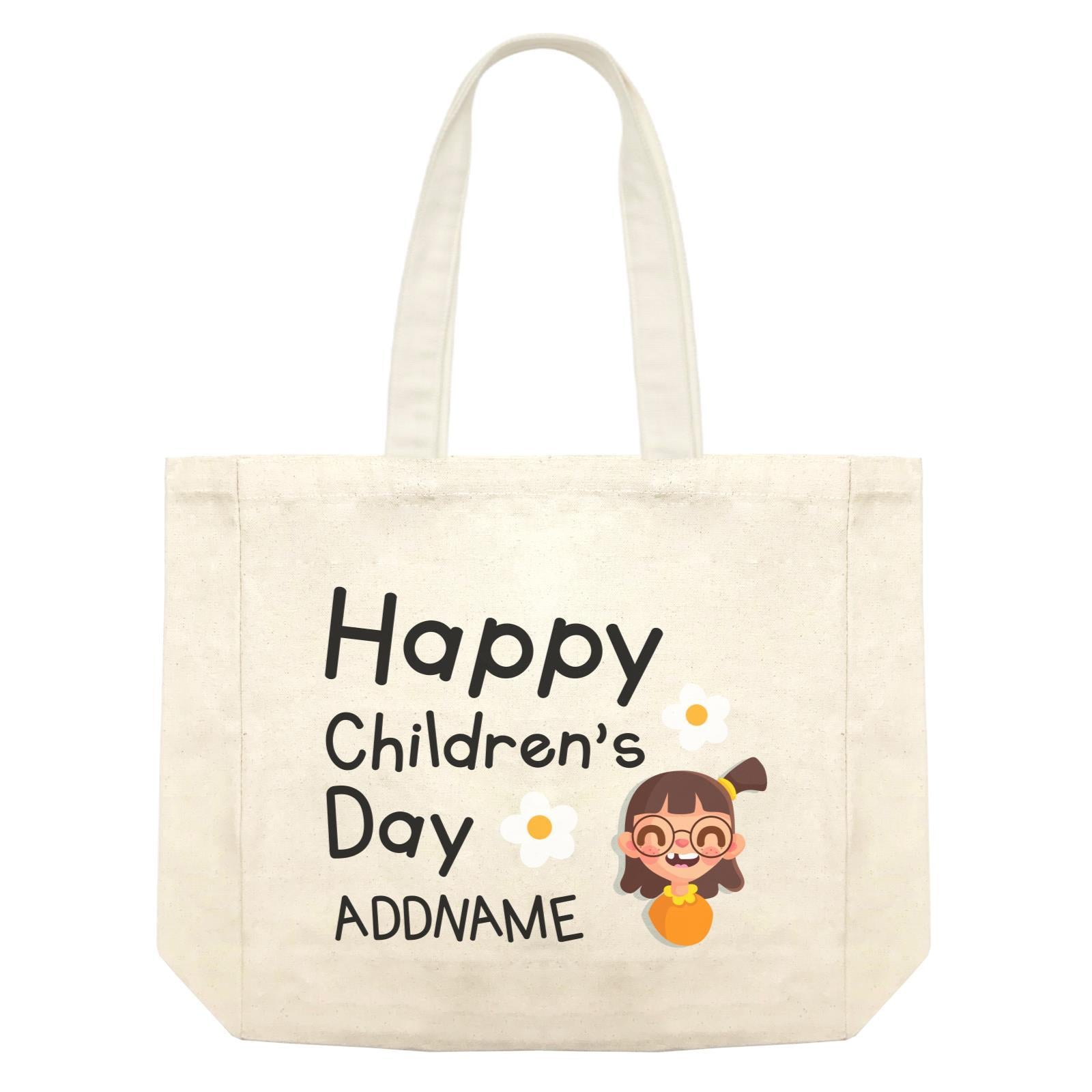 Children's Day Gift Series Happy Children's Day Cute Girl Addname Shopping Bag