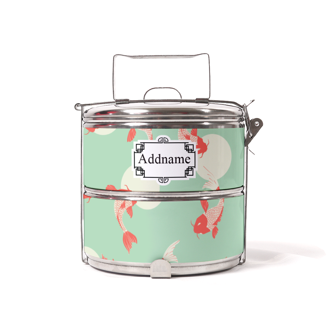 Koi Fish Two-Tier Tiffin Carrier