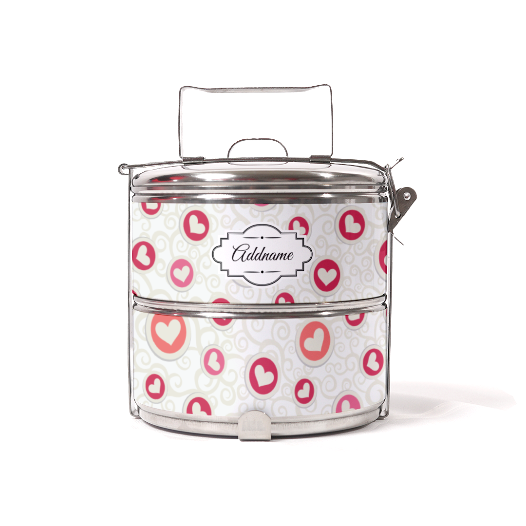 Flying Hearts Two Tier Tiffin Carrier