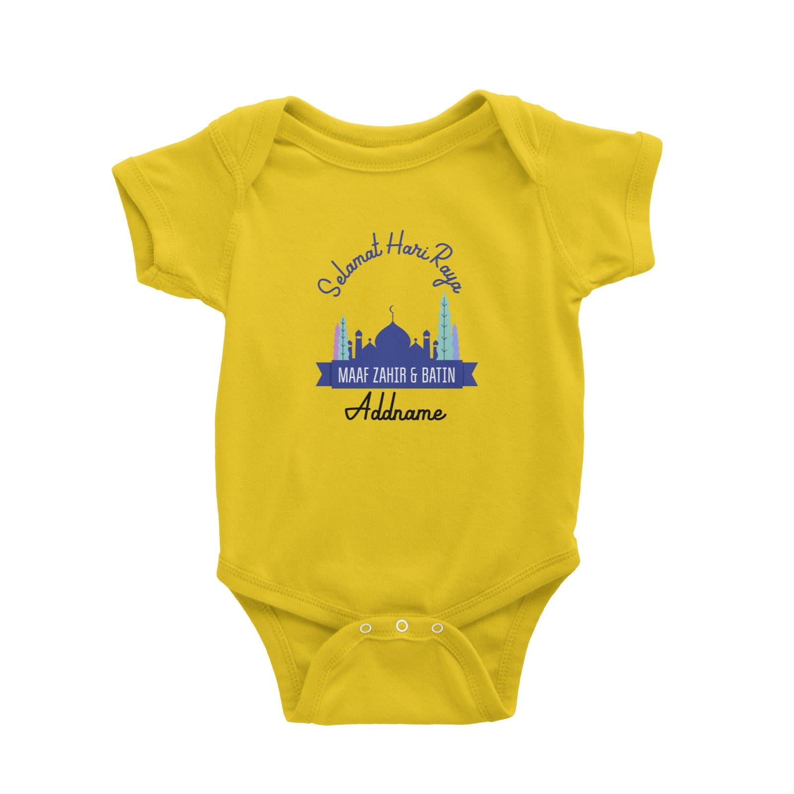 Selamat Hari Raya Maaf Zahir Dan Batin Raya Logo Baby Romper