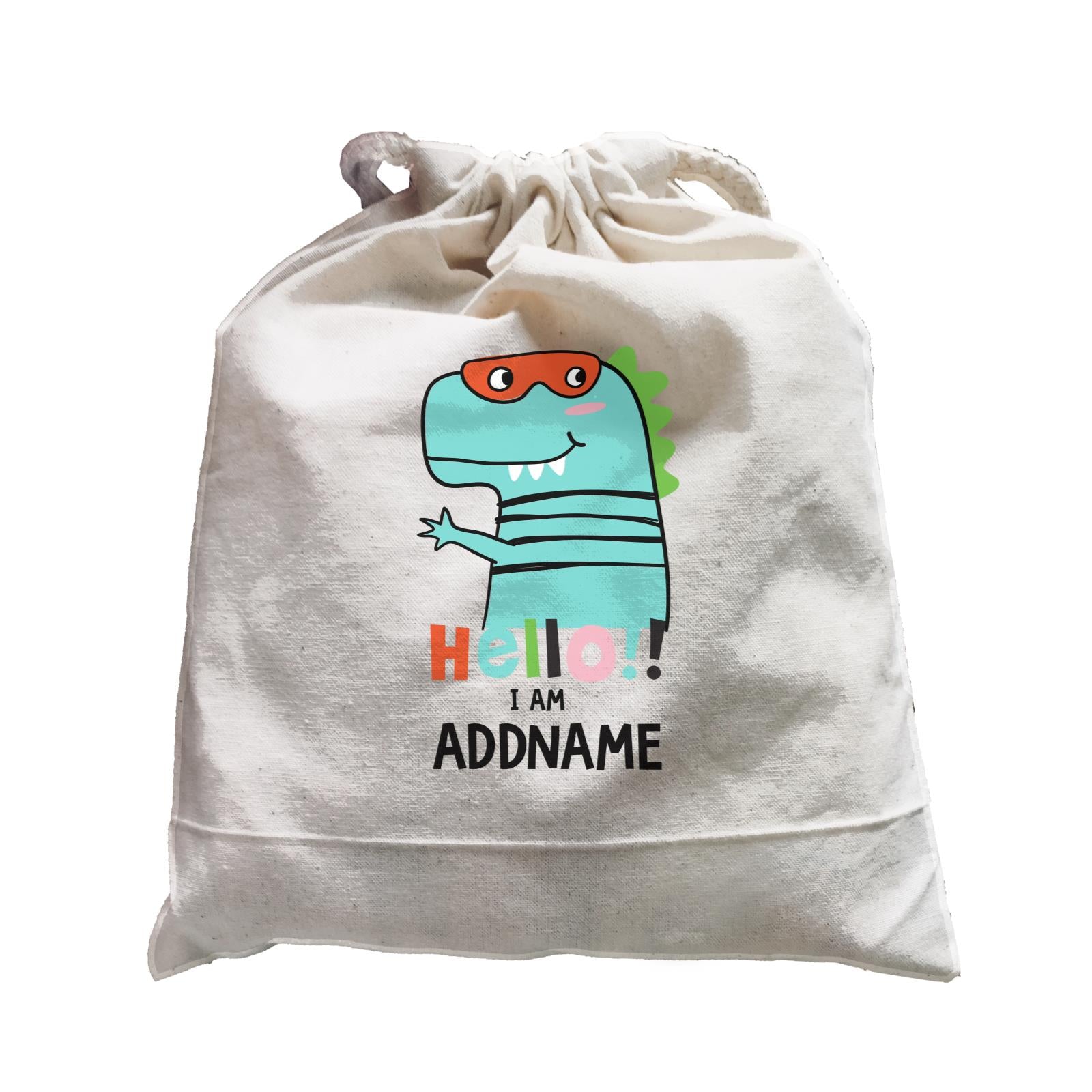 Cool Vibrant Series Hello I Am Dinosaur Addname Satchel