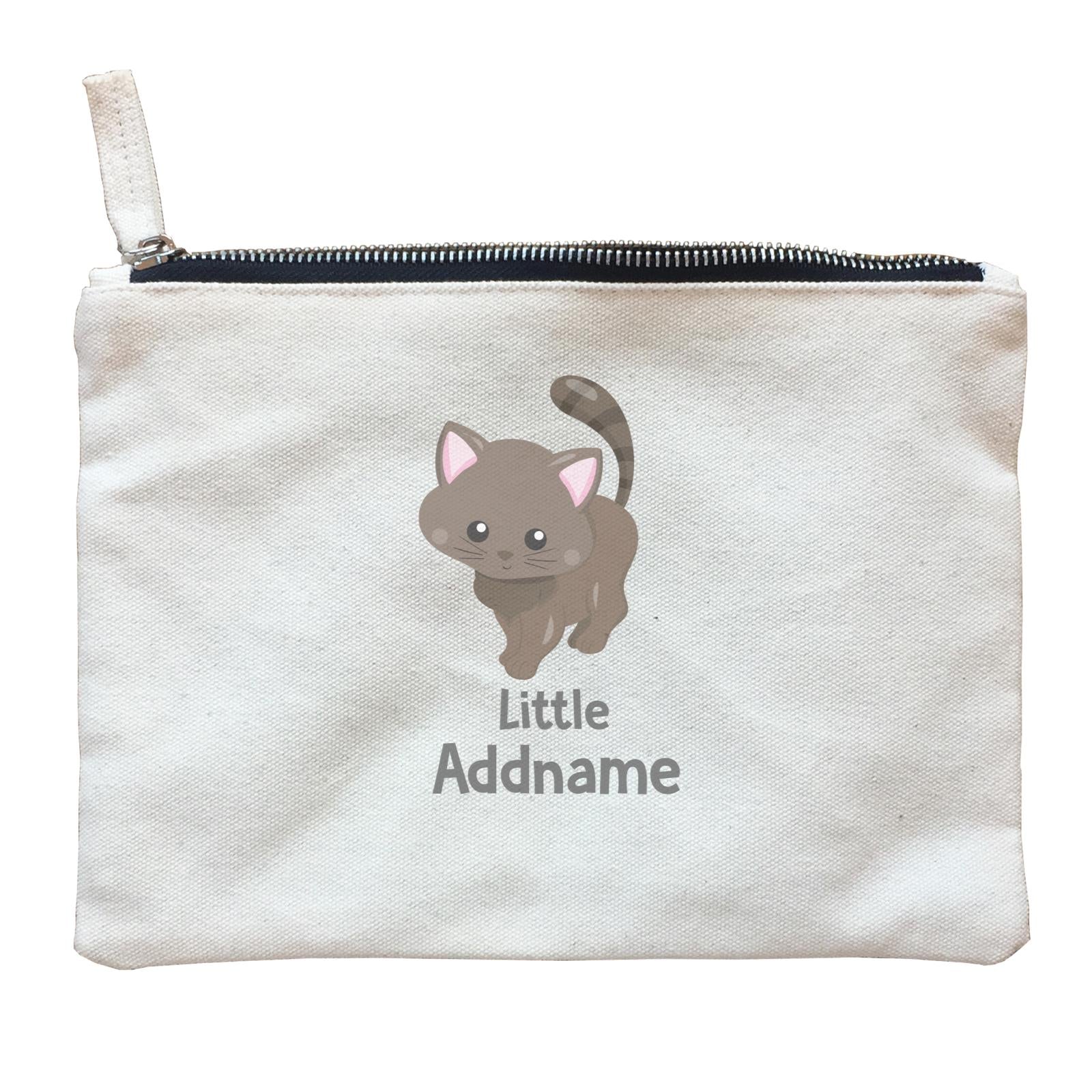 Adorable Cats Dark Brown Cat Little Addname Zipper Pouch