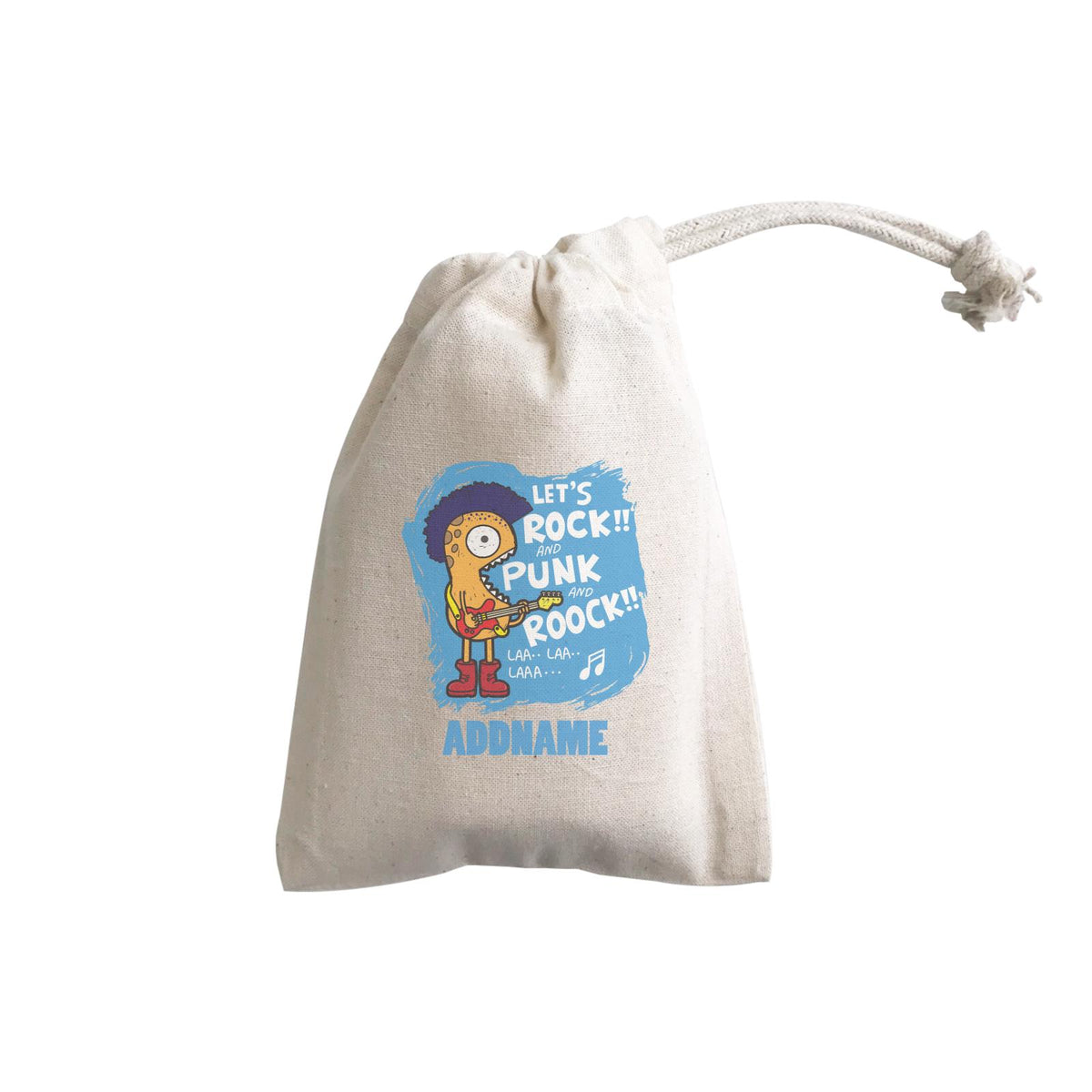 Cool Cute Monster Let's Rock And Punk And Roock Monster Addname GP Gift Pouch