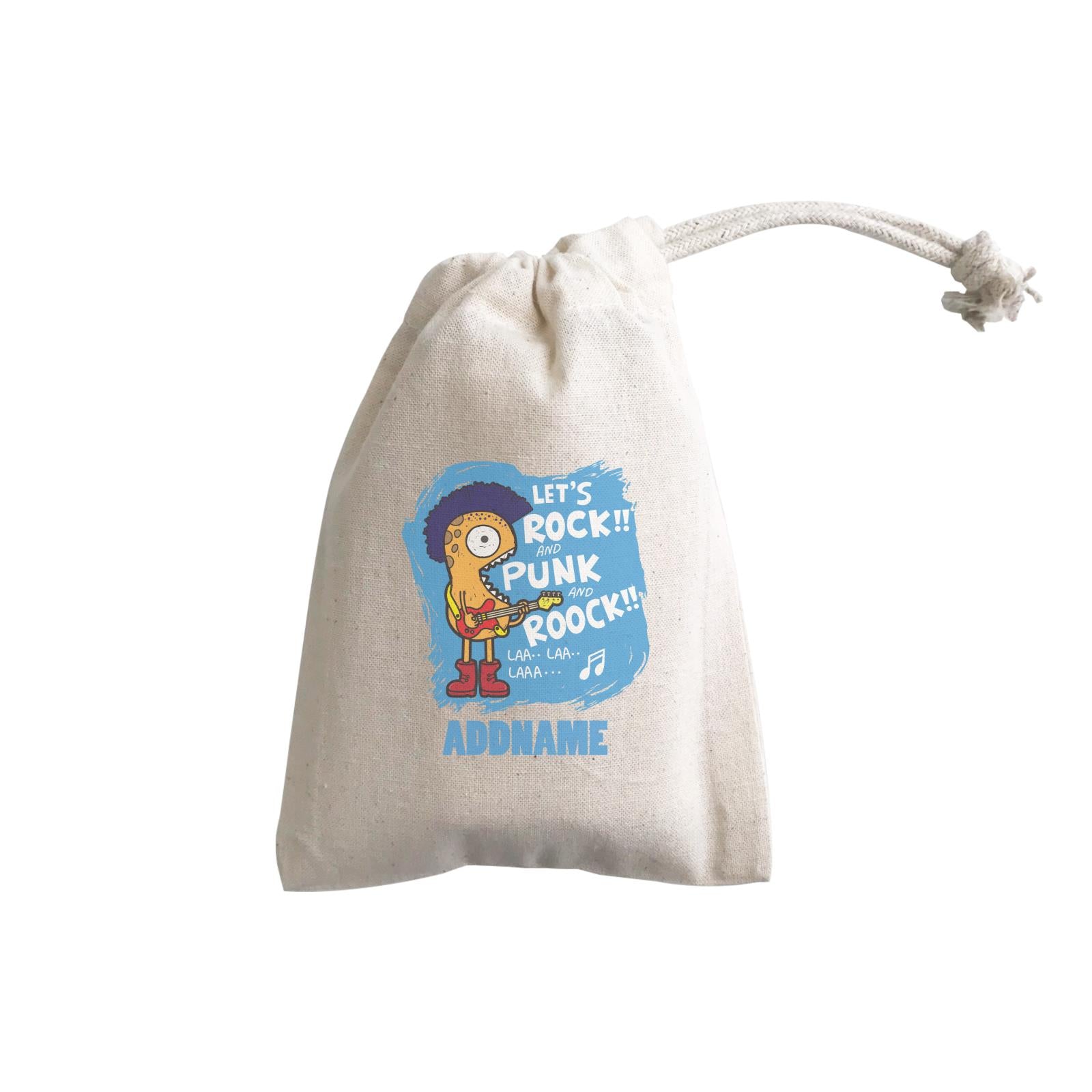 Cool Cute Monster Let's Rock And Punk And Roock Monster Addname GP Gift Pouch