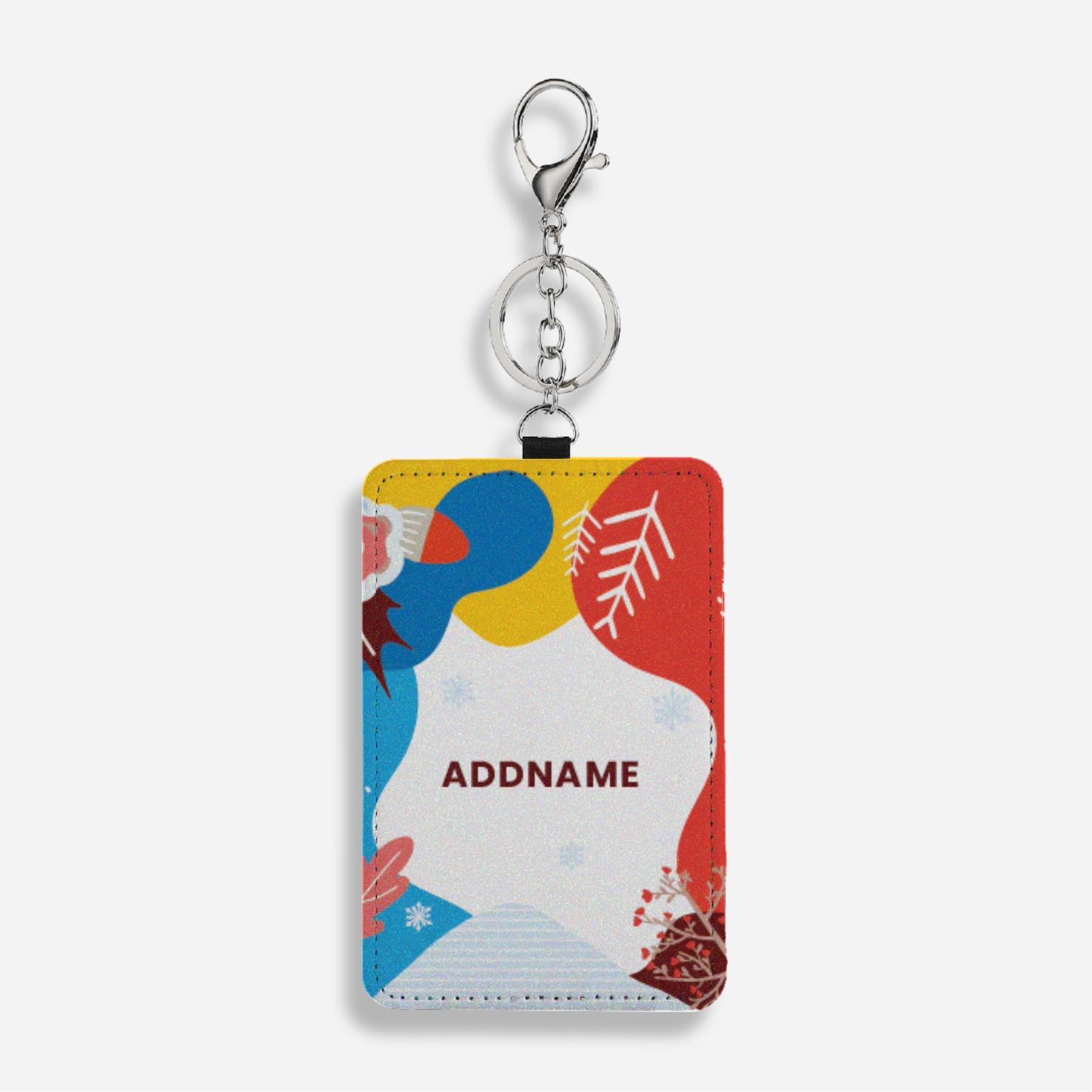 Christmas Series Cardholder With Keyring - Joyous Colours