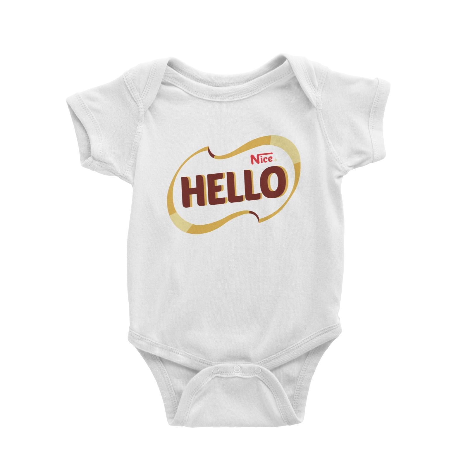 Slang Statement Hello Nice Baby Romper
