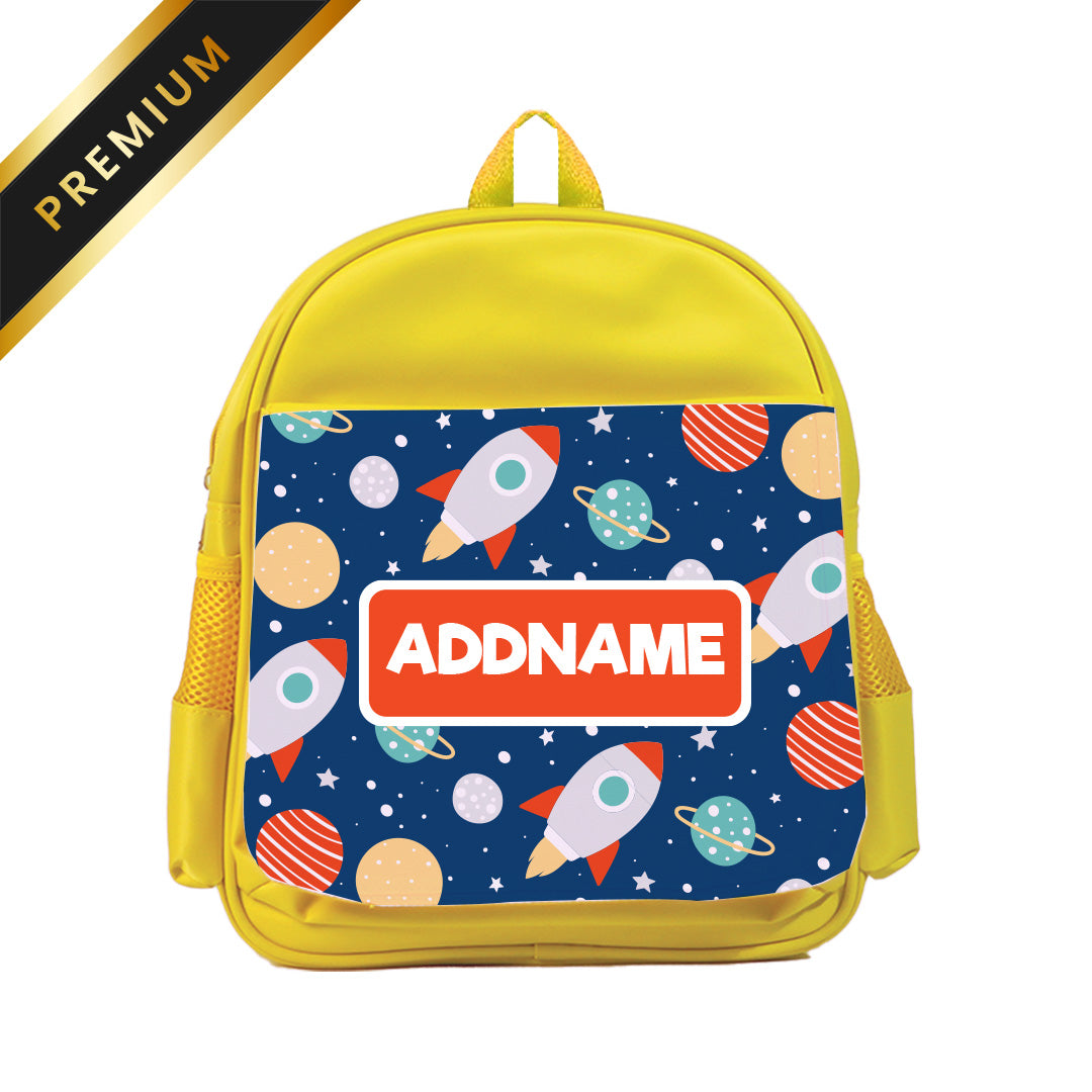 Spaceship Yellow Premium Kiddies Bag