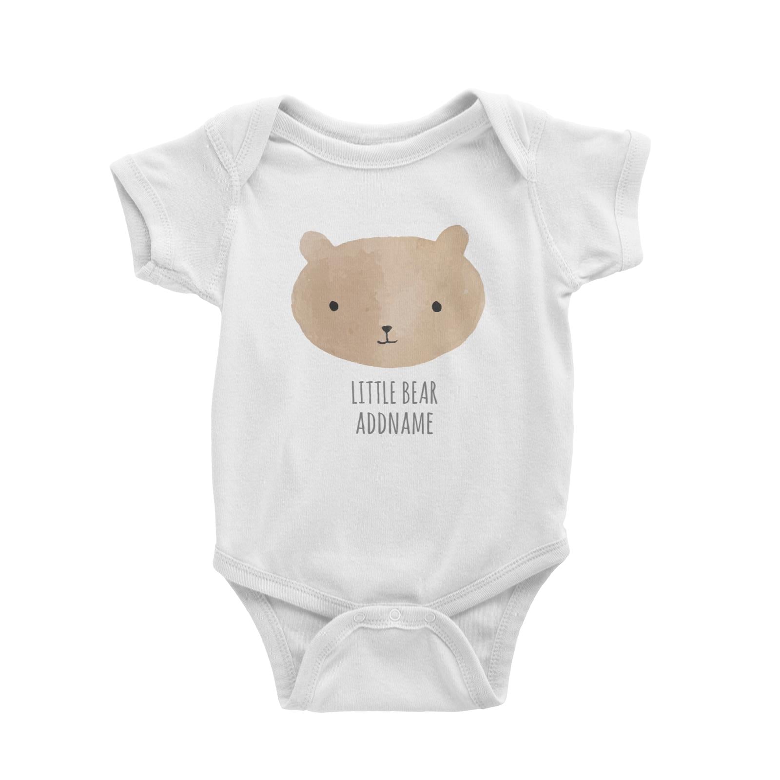 Little Bear White Baby Romper