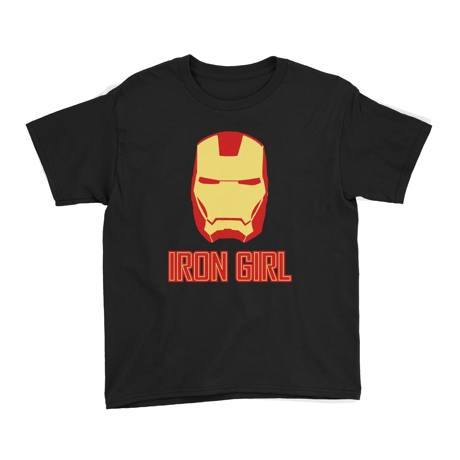 Superhero Iron Girl Kid's T-Shirt  Matching Family Personalizable Designs