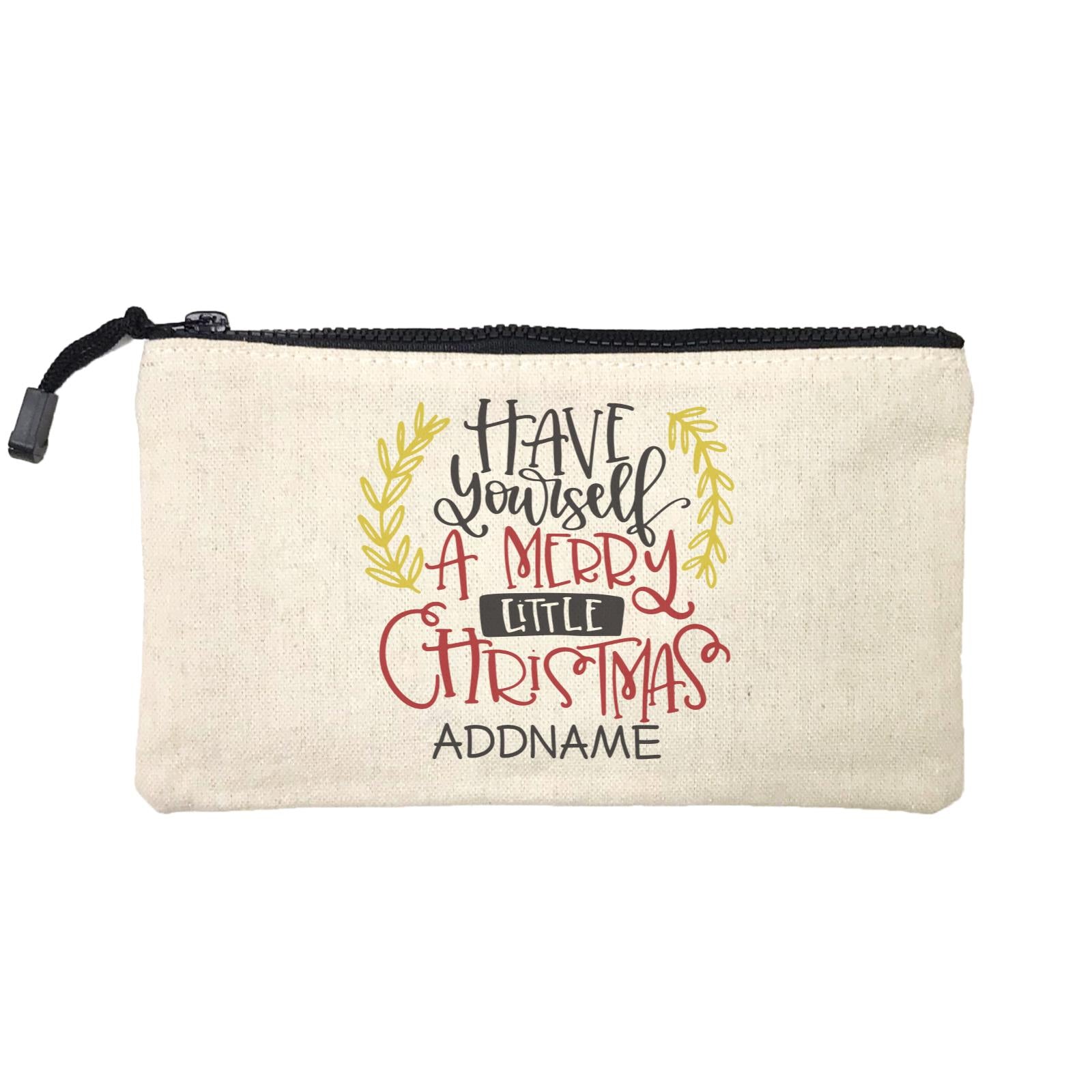 Xmas Have Yourself A Merry Little Christmas Mini Accessories Stationery Pouch