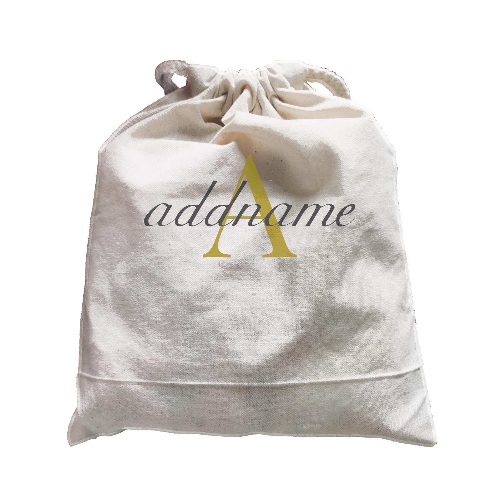 Modern Emblem with Add Initial and Addname Accessories Satchel