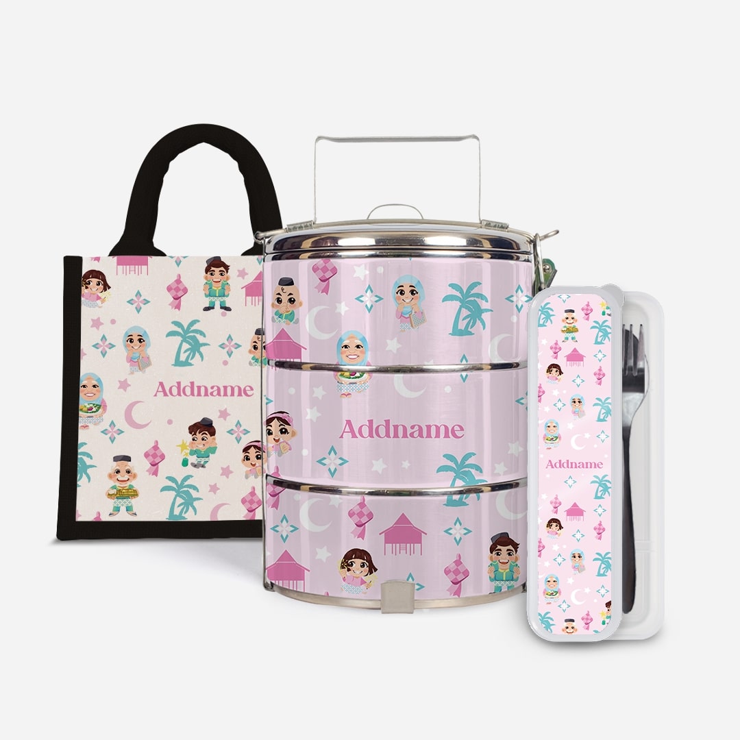 Seindah Lebaran Series - Set Kasih Pastel Pink