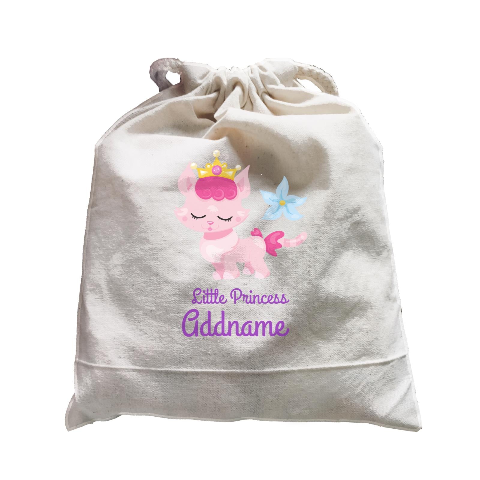 Little Princess Pets Pink Cat with Crown Addname Satchel