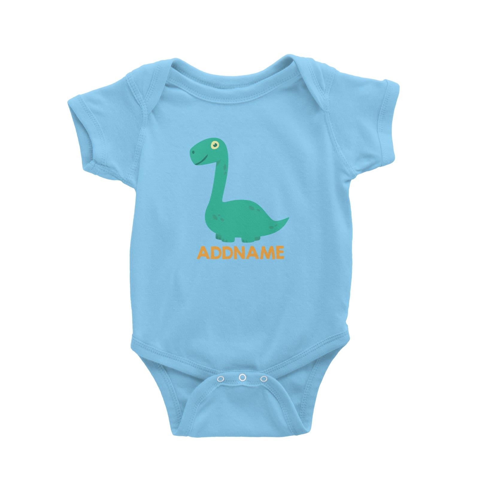 Cute Long Neck Dinosaur Personalizable Design Baby Romper