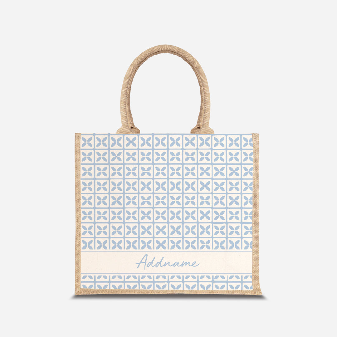 Kedah Rumaysa Jute Bag - Light Blue