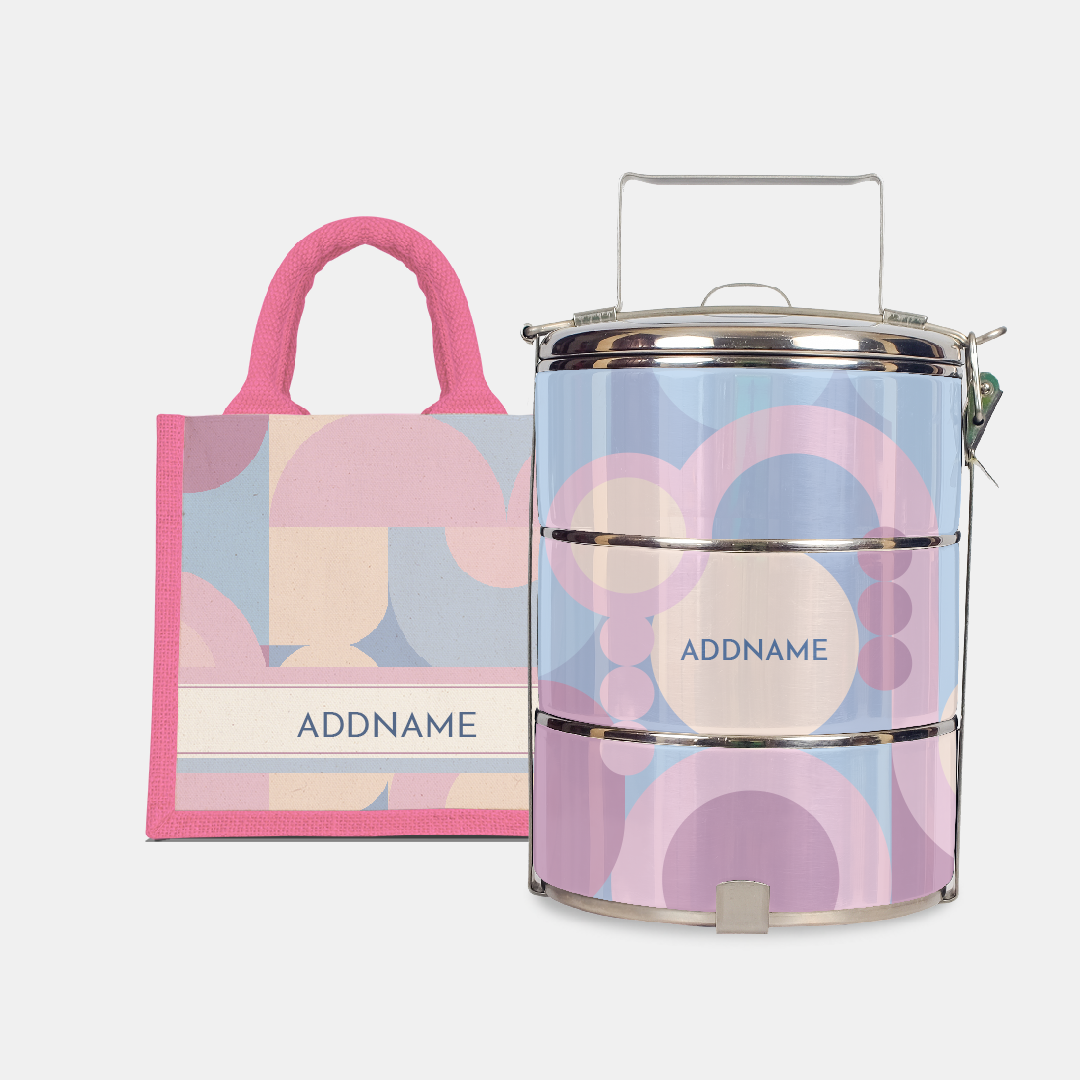 Ryn Series - Bandung  - Lunch Tote Bag with Three-Tier Tiffin Carrier