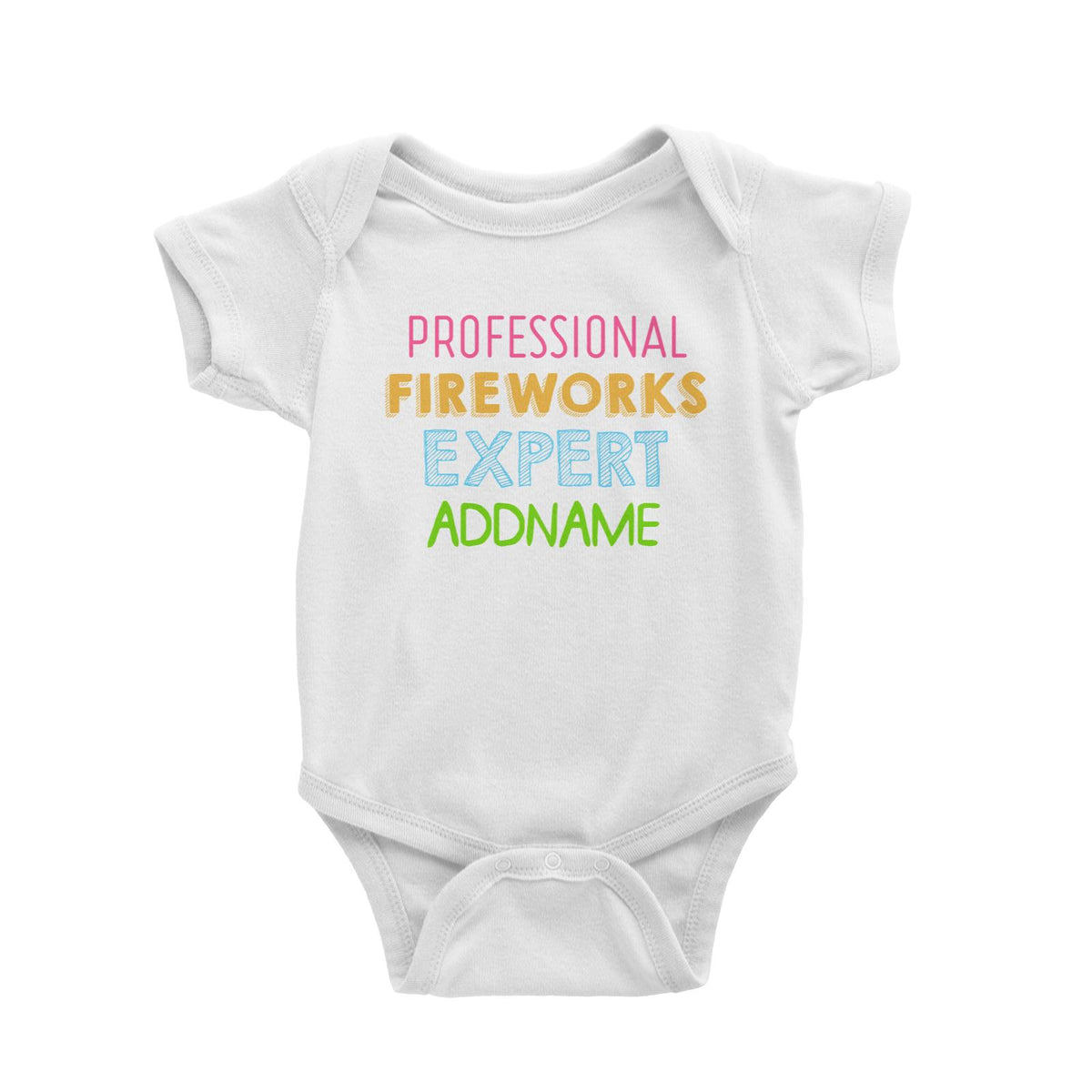 Professional Fireworks Expert Addname Baby Romper