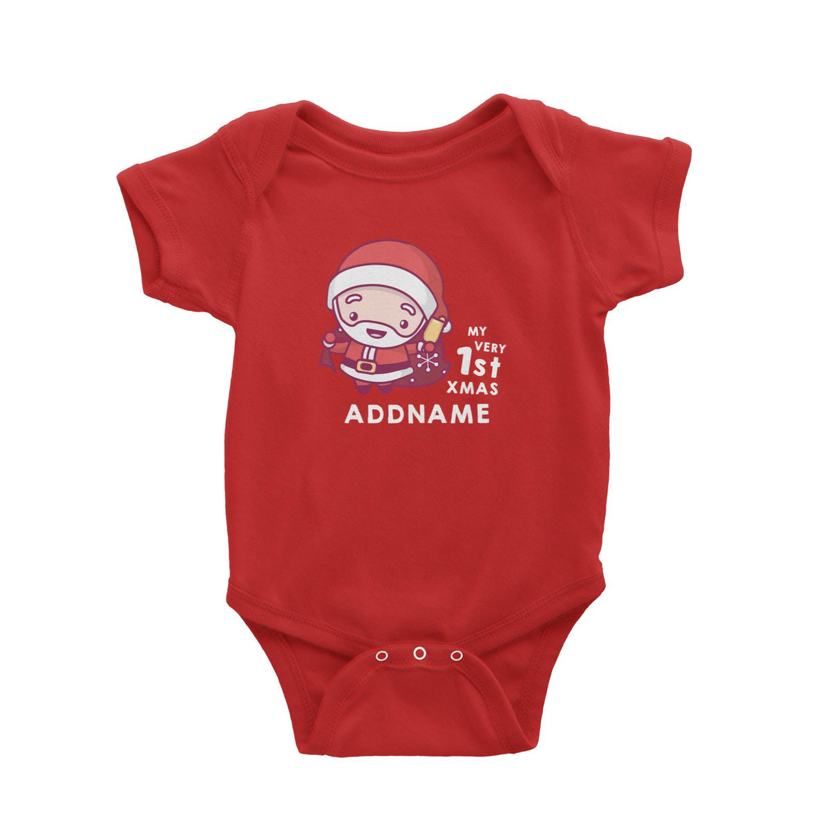 Christmas My Very 1st Santa Addname Baby Romper